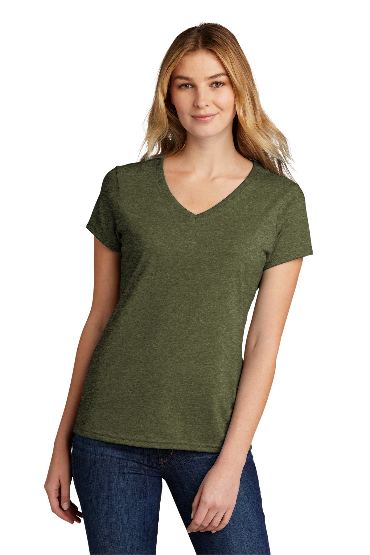 Port & Company Women's Tri-Blend V-Neck Tee. LPC330V