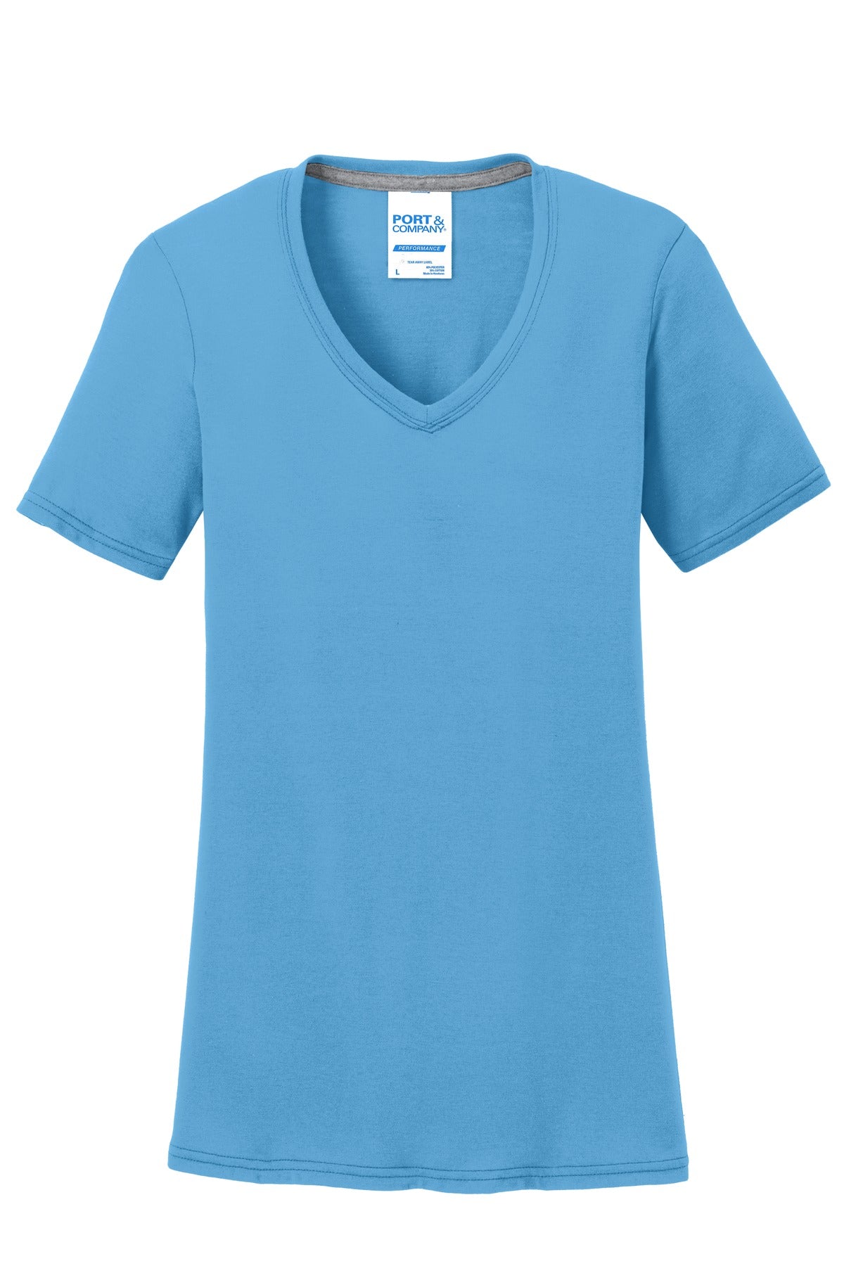 Port & Company Women's Performance Blend V-Neck Tee. LPC381V