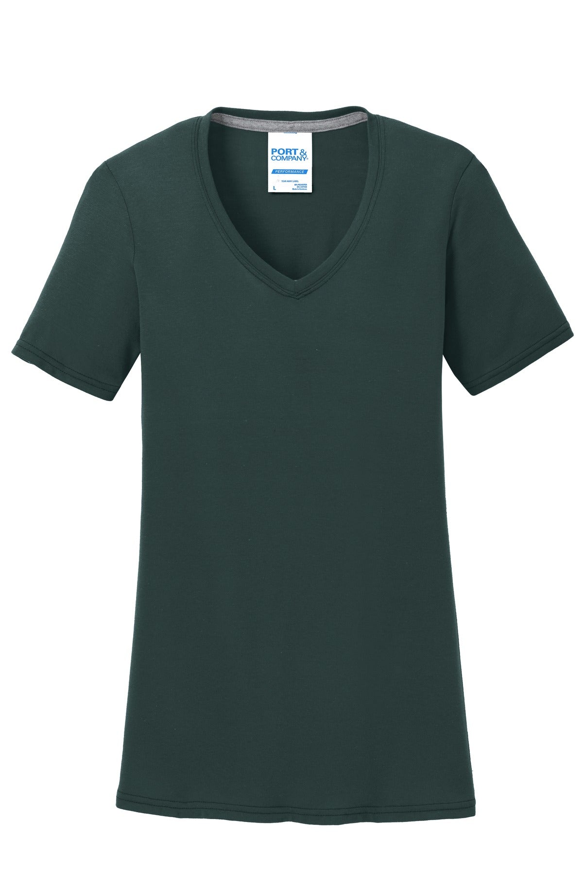 Port & Company Women's Performance Blend V-Neck Tee. LPC381V