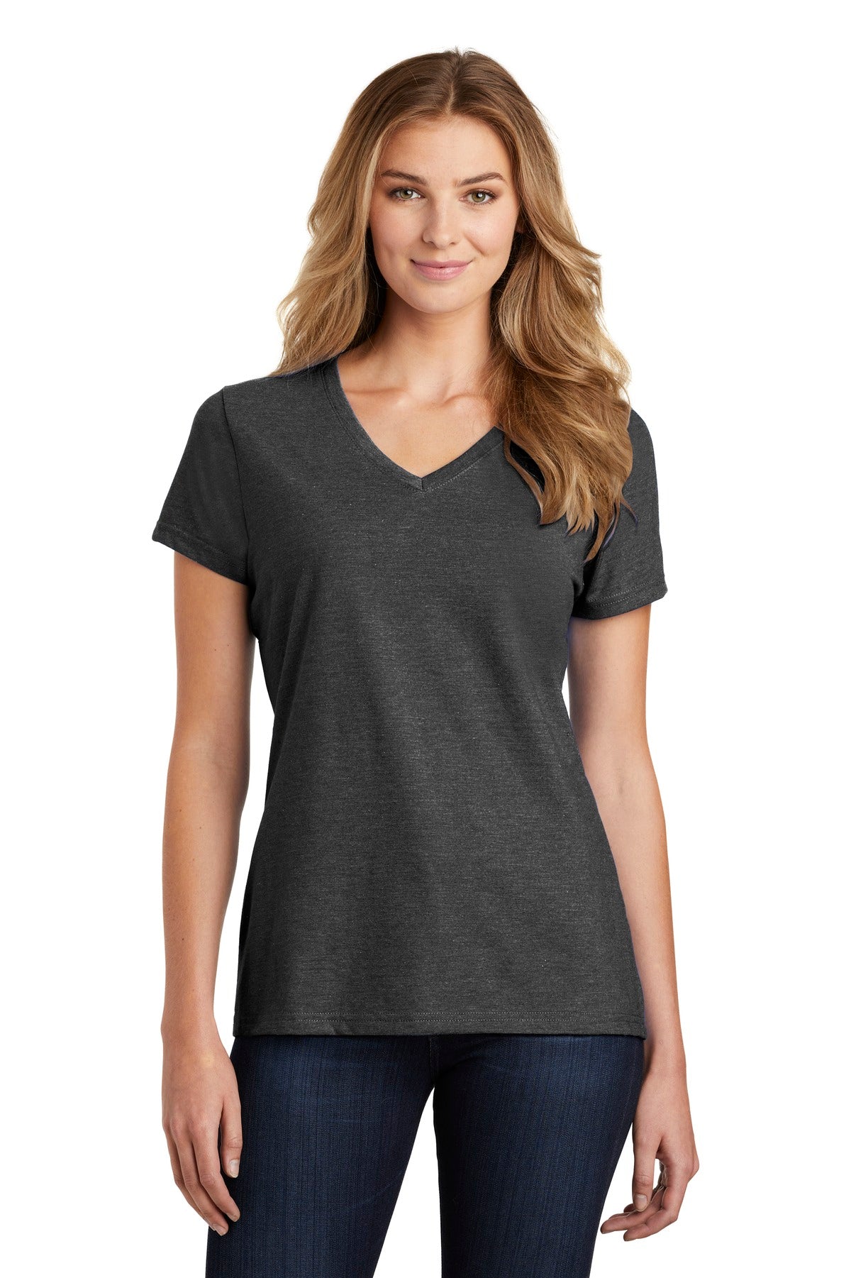 Port & Company Women's Fan Favorite Blend V-Neck Tee. LPC455V
