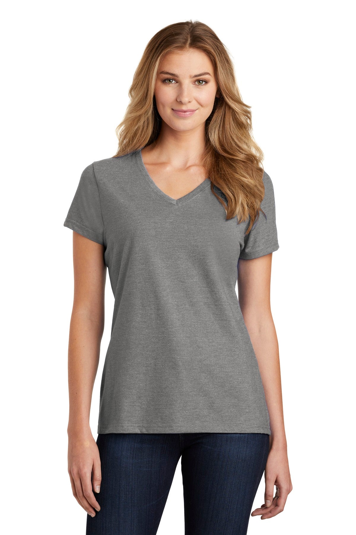Port & Company Women's Fan Favorite Blend V-Neck Tee. LPC455V