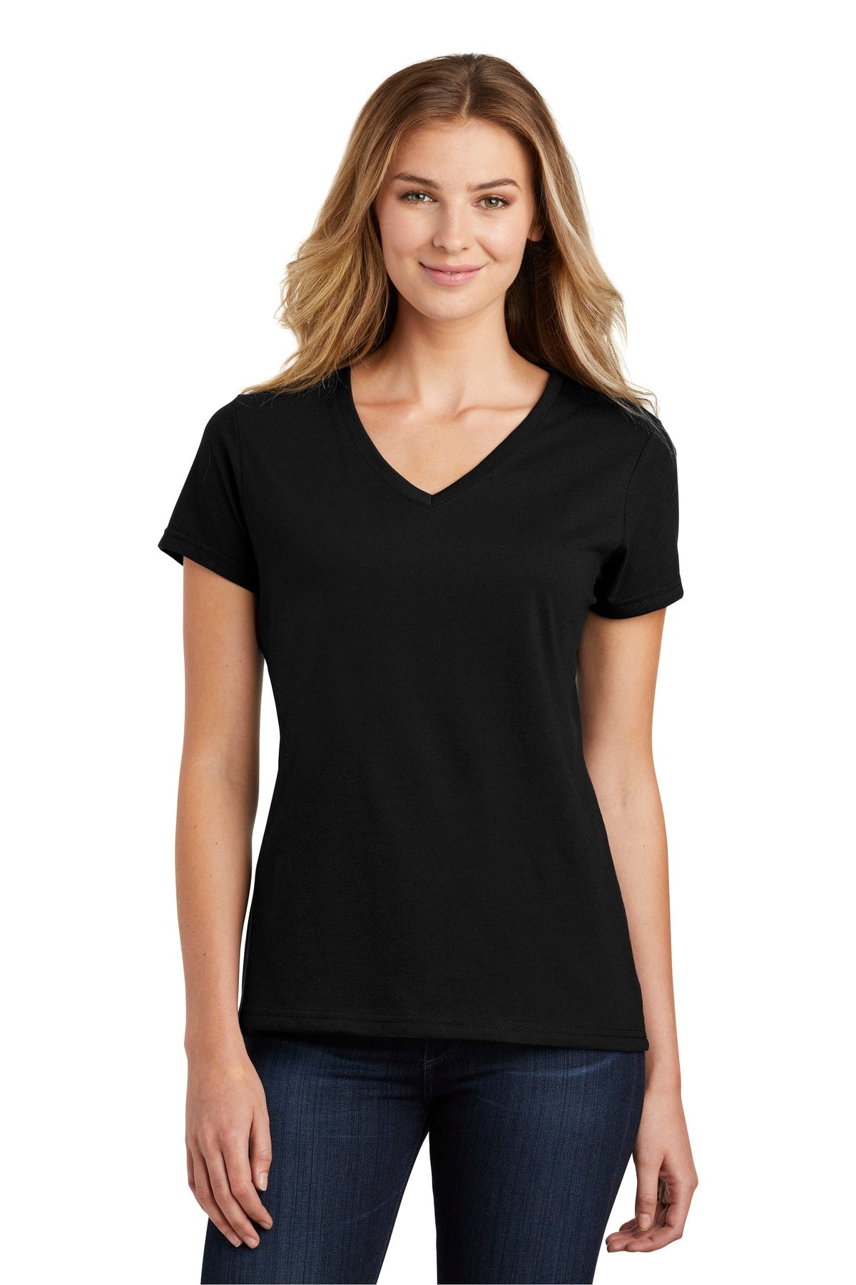 Port & Company Women's Fan Favorite Blend V-Neck Tee. LPC455V