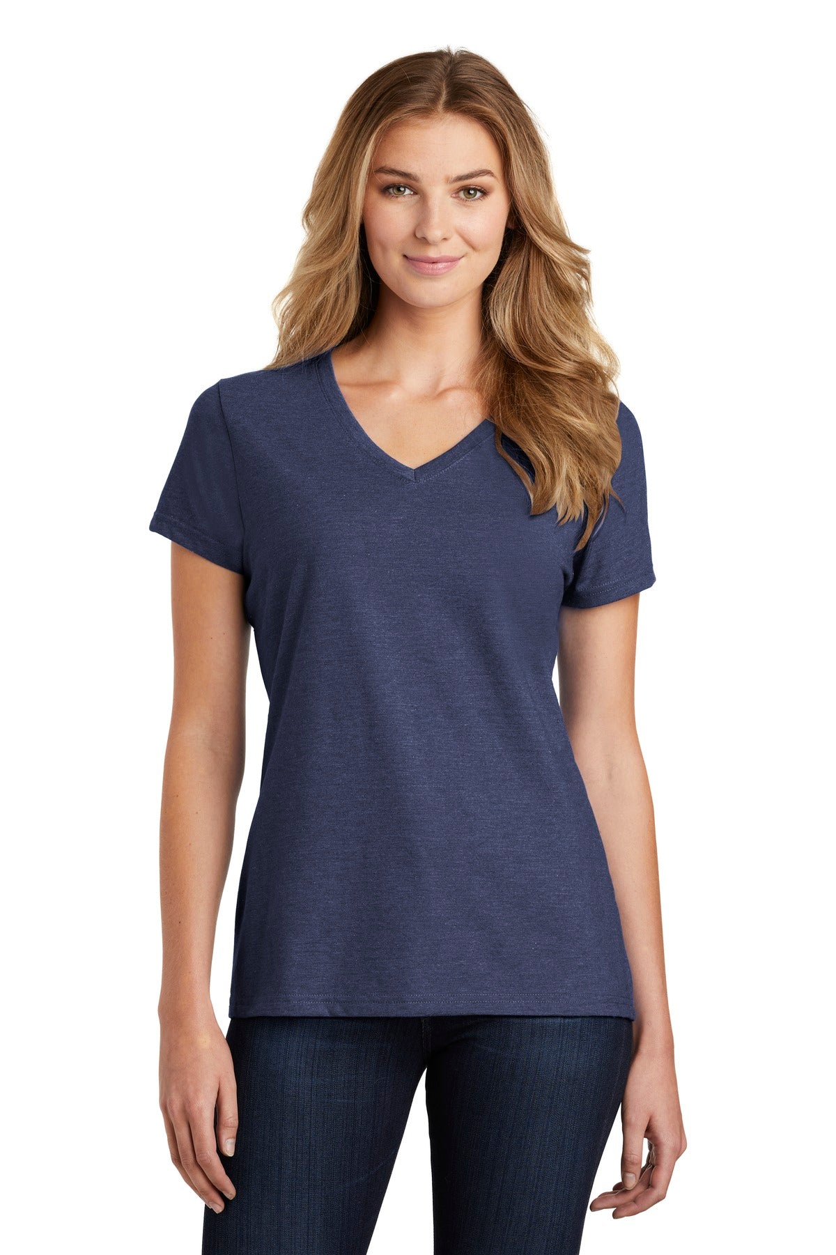 Port & Company Women's Fan Favorite Blend V-Neck Tee. LPC455V