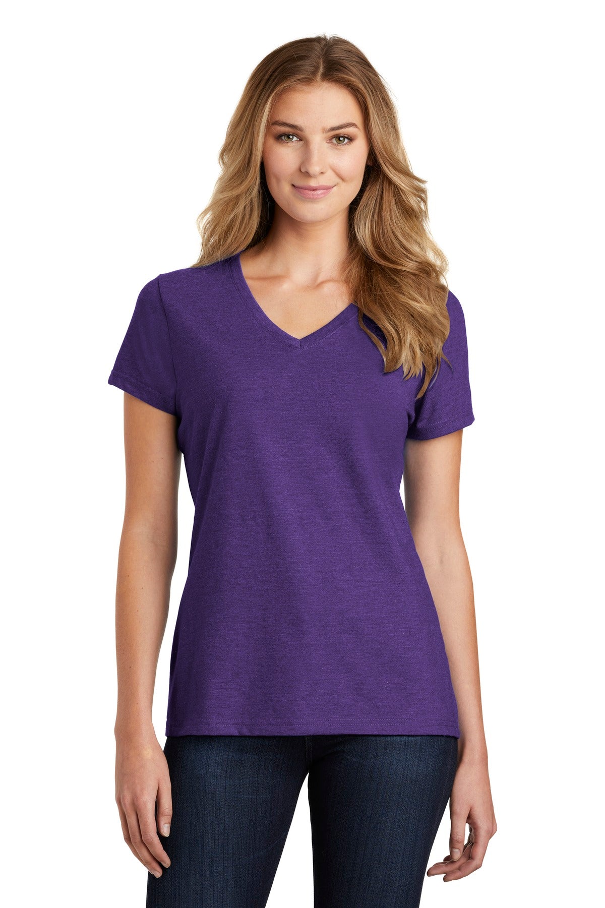 Port & Company Women's Fan Favorite Blend V-Neck Tee. LPC455V