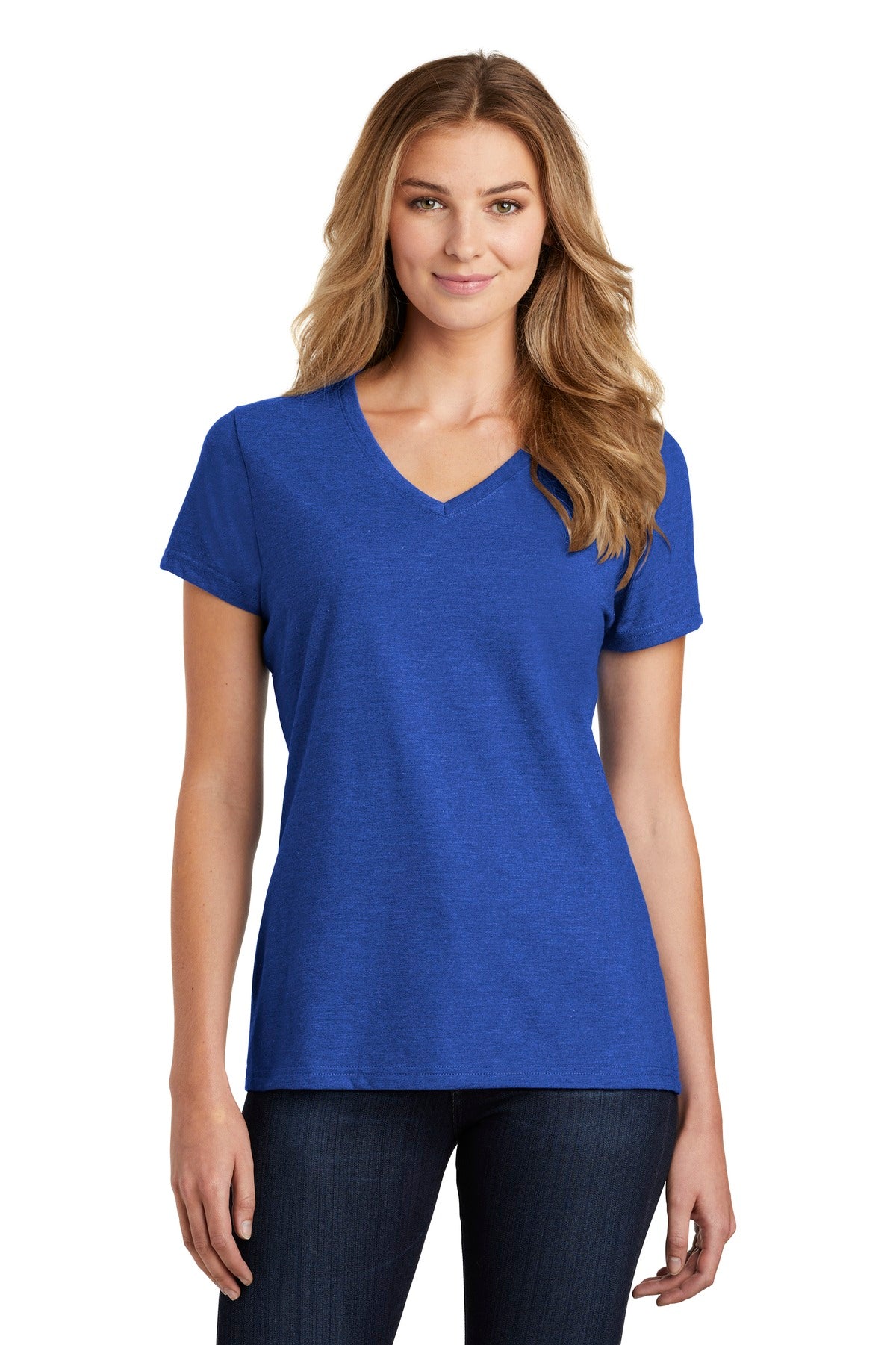 Port & Company Women's Fan Favorite Blend V-Neck Tee. LPC455V