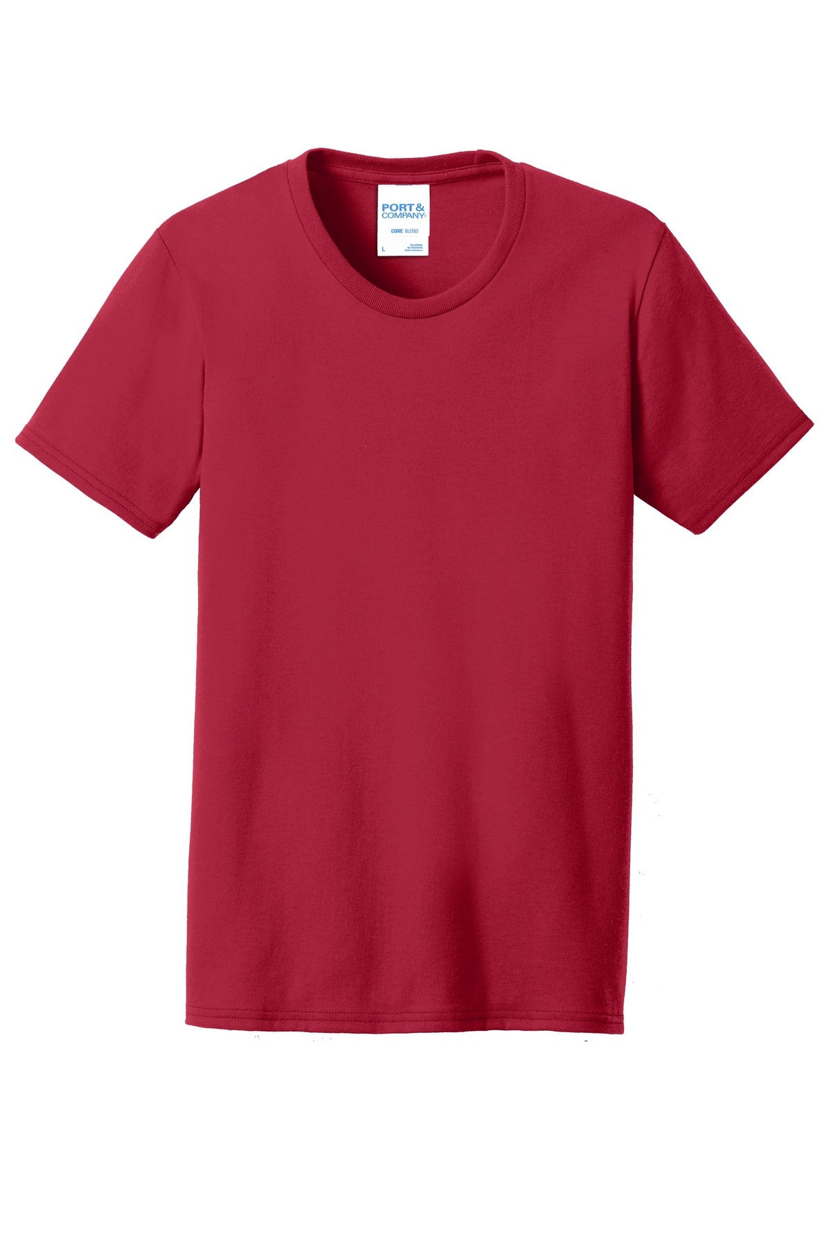 Port & Company Women's Core Blend Tee. LPC55