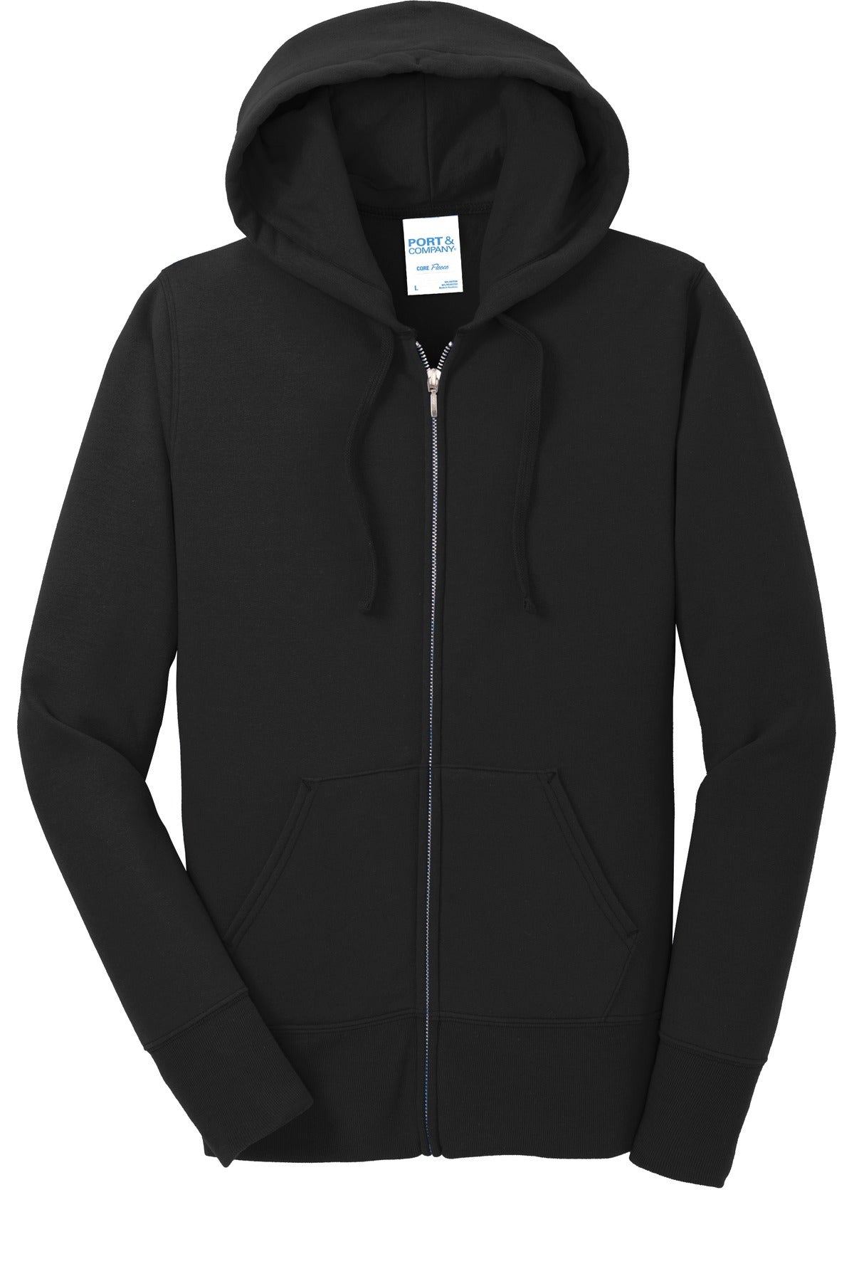Port & Company Women's Core Fleece Full-Zip Hooded Sweatshirt. LPC78ZH