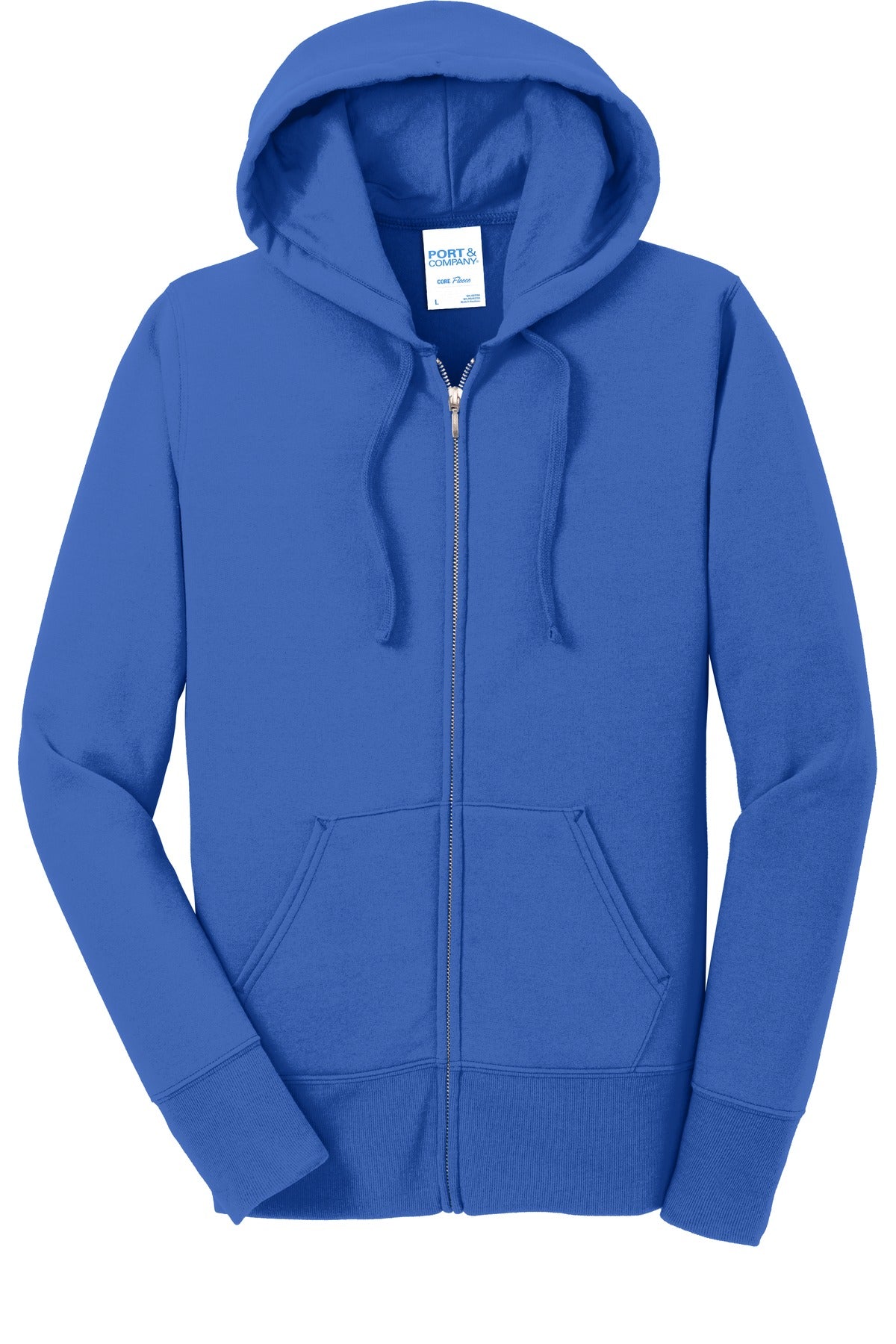 Port & Company Women's Core Fleece Full-Zip Hooded Sweatshirt. LPC78ZH