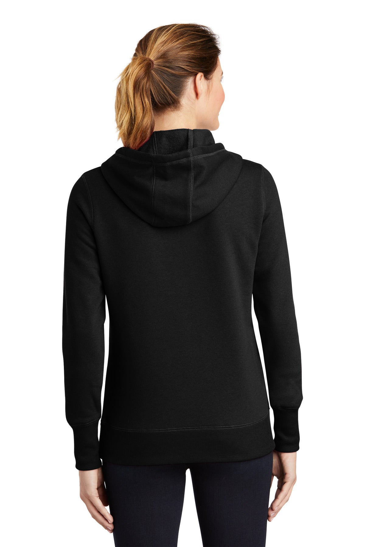 Custom Embroidered Sport-Tek Women's Pullover Hooded Sweatshirt. LST254,Black