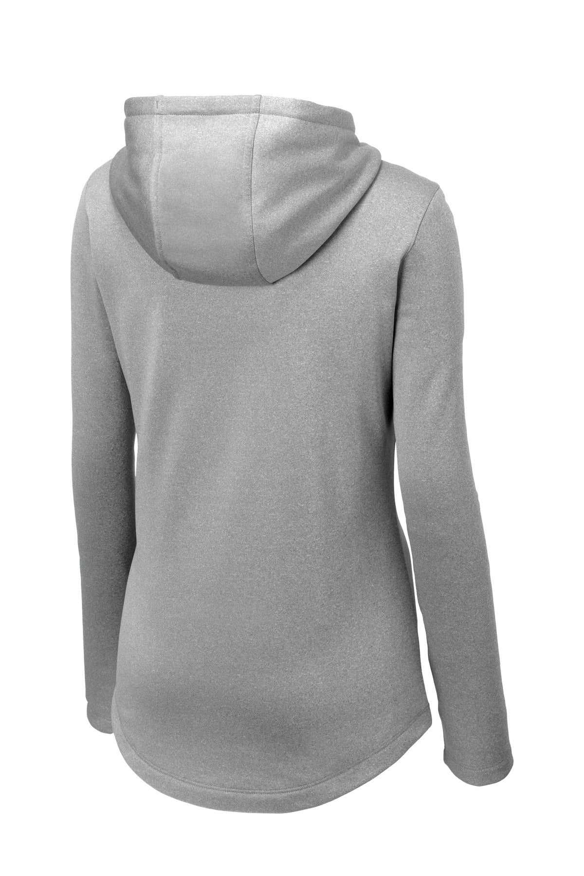 Sport-Tek Women's PosiCharge Sport-Wick Heather Fleece Hooded Pullover. LST264