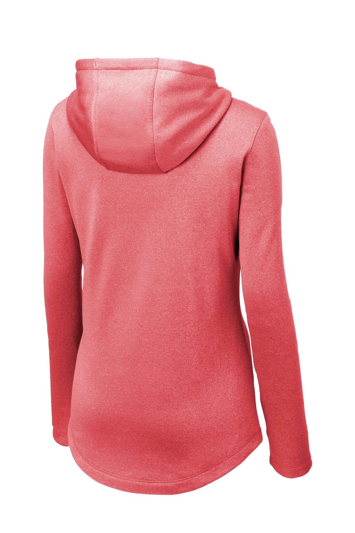 Sport-Tek Women's PosiCharge Sport-Wick Heather Fleece Hooded Pullover. LST264