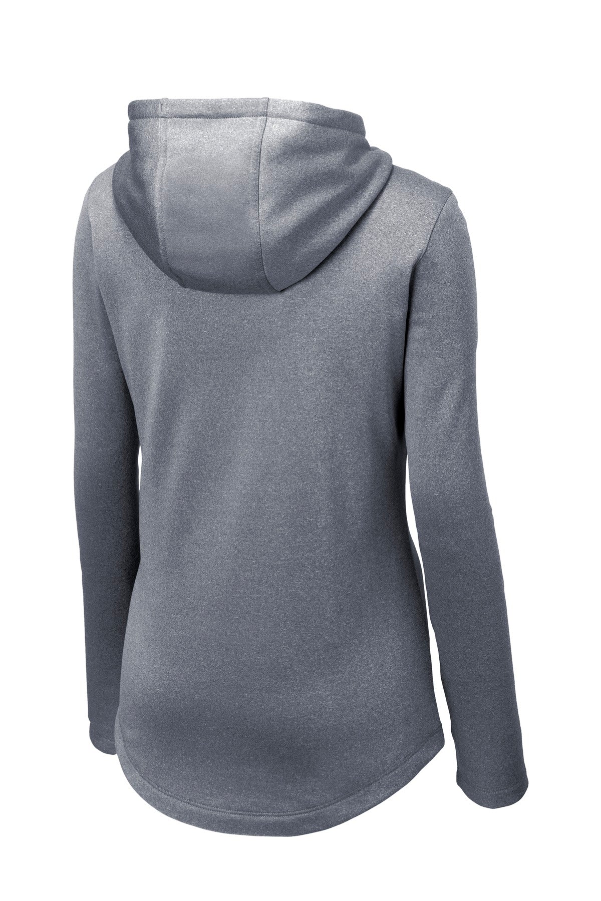 Sport-Tek Women's PosiCharge Sport-Wick Heather Fleece Hooded Pullover. LST264