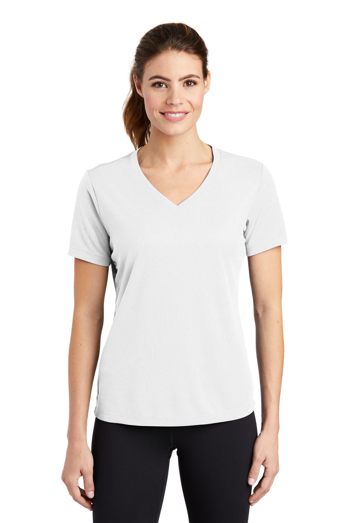 Sport-Tek Women's PosiCharge RacerMesh V-Neck Tee. LST340