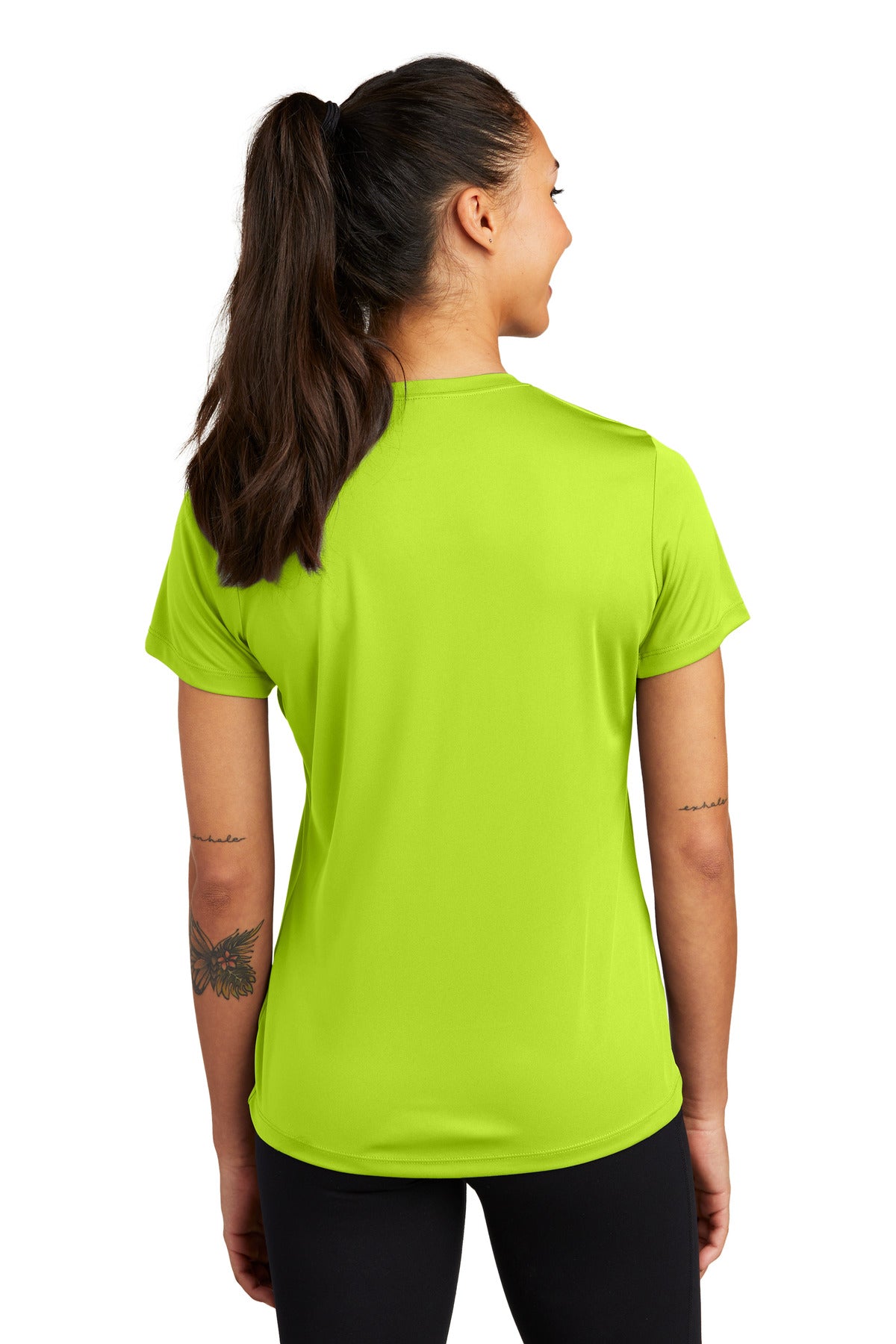 Custom Embroidered Sport-Tek Women's PosiCharge Competitor Tee. LST350,Neon Yellow