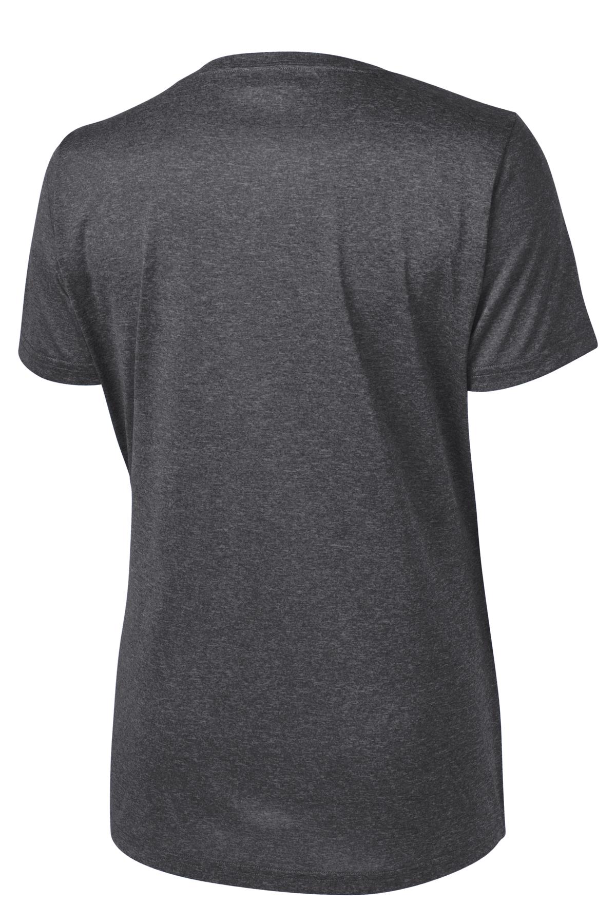 Sport-Tek Women's Heather Contender Scoop Neck Tee. LST360