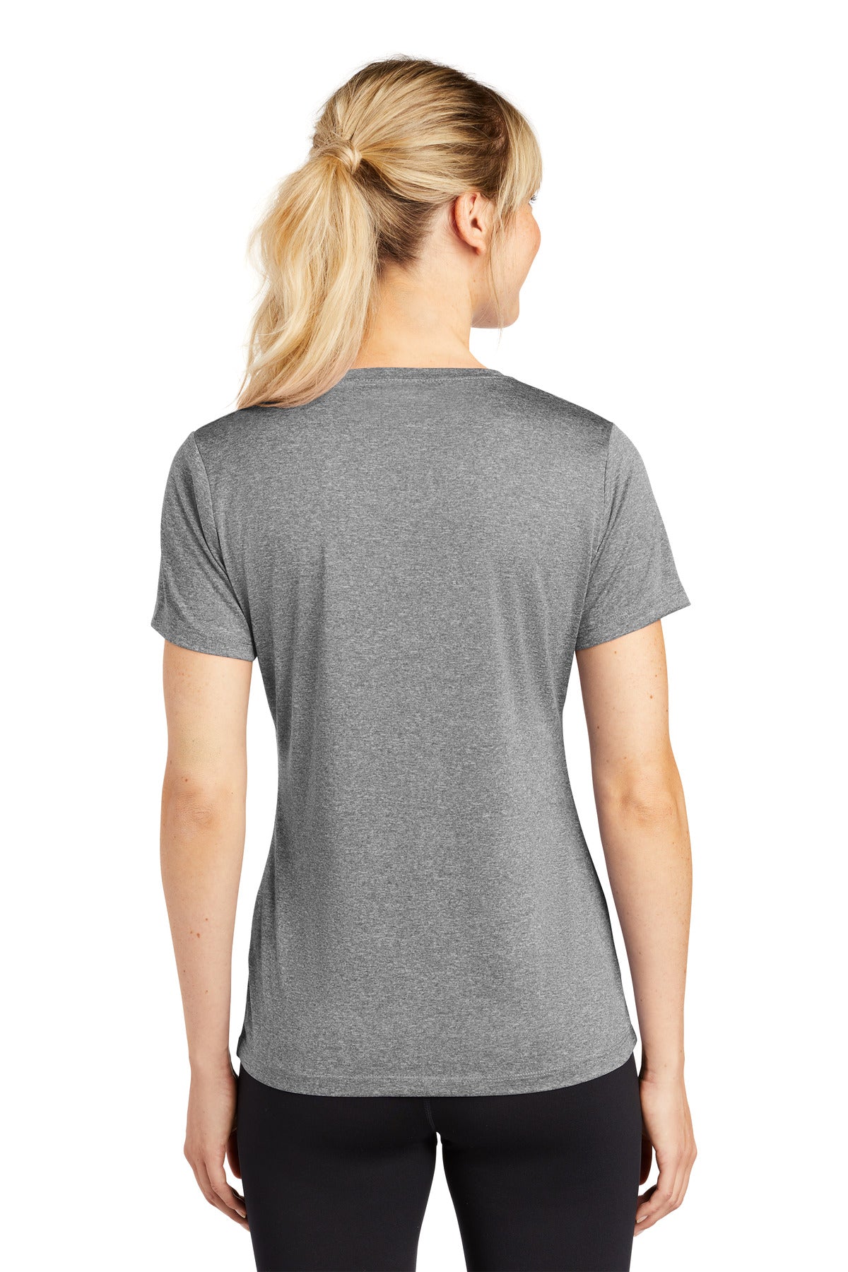 Custom Embroidered Sport-Tek Women's Heather Contender Scoop Neck Tee. LST360,Vintage Heather