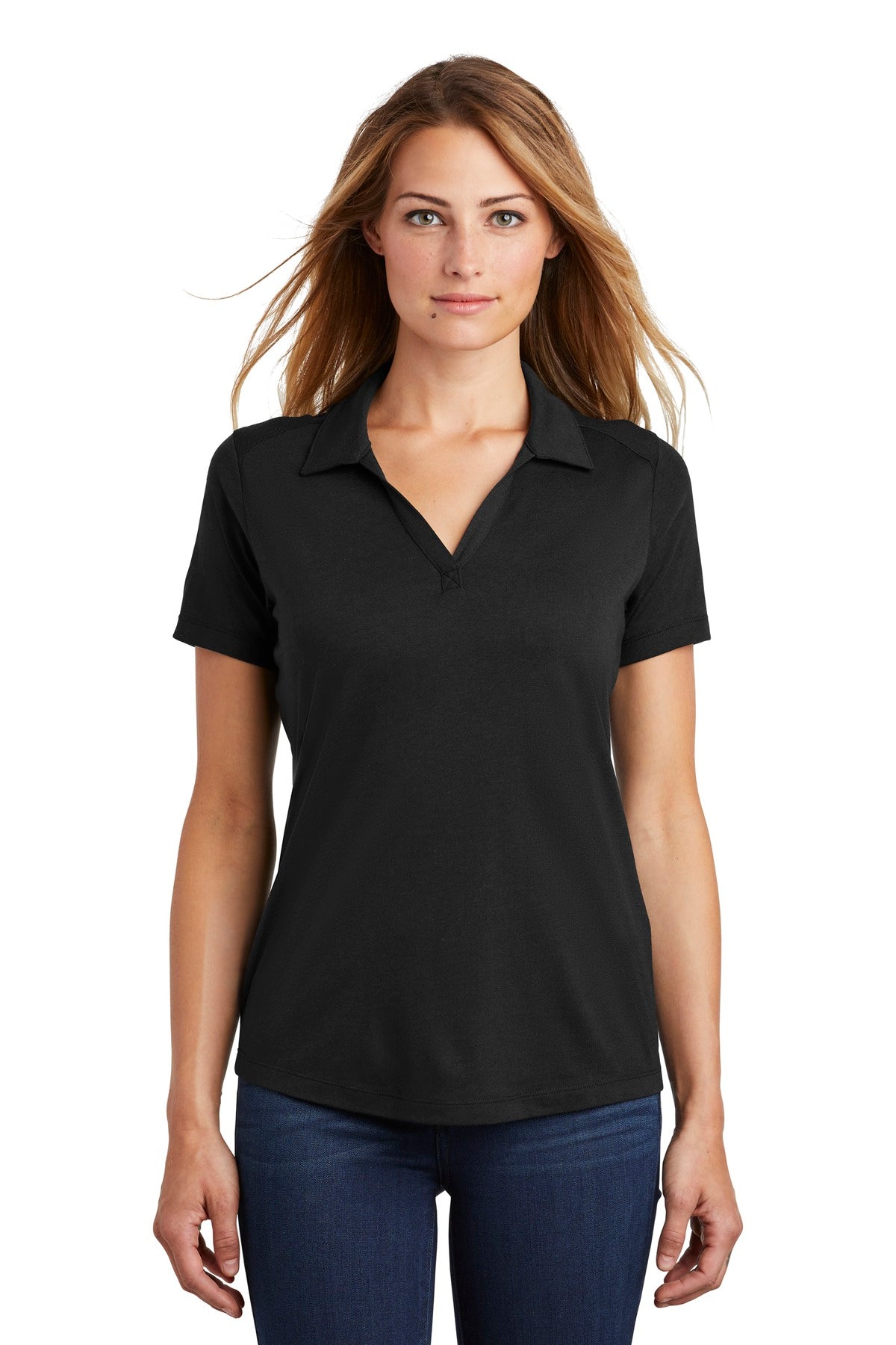 Sport-Tek Women's PosiCharge Tri-Blend Wicking Polo. LST405