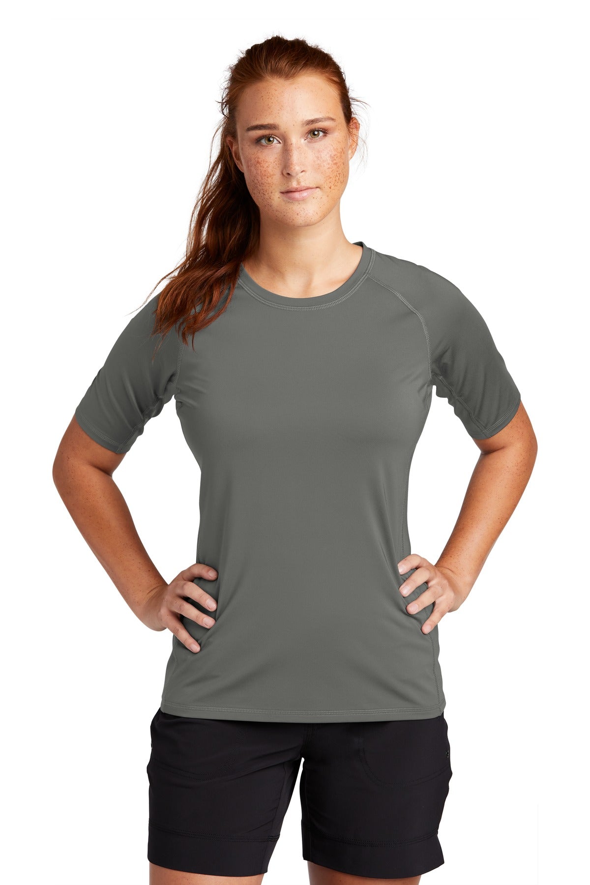 Sport-Tek Women's Rashguard Tee. LST470