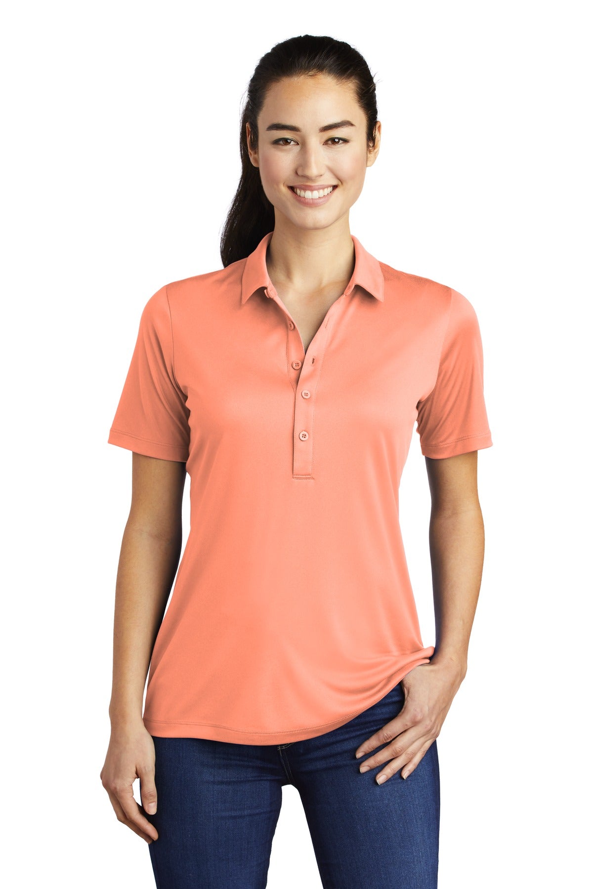Sport-Tek Women's Posi-UV Pro Polo. LST520