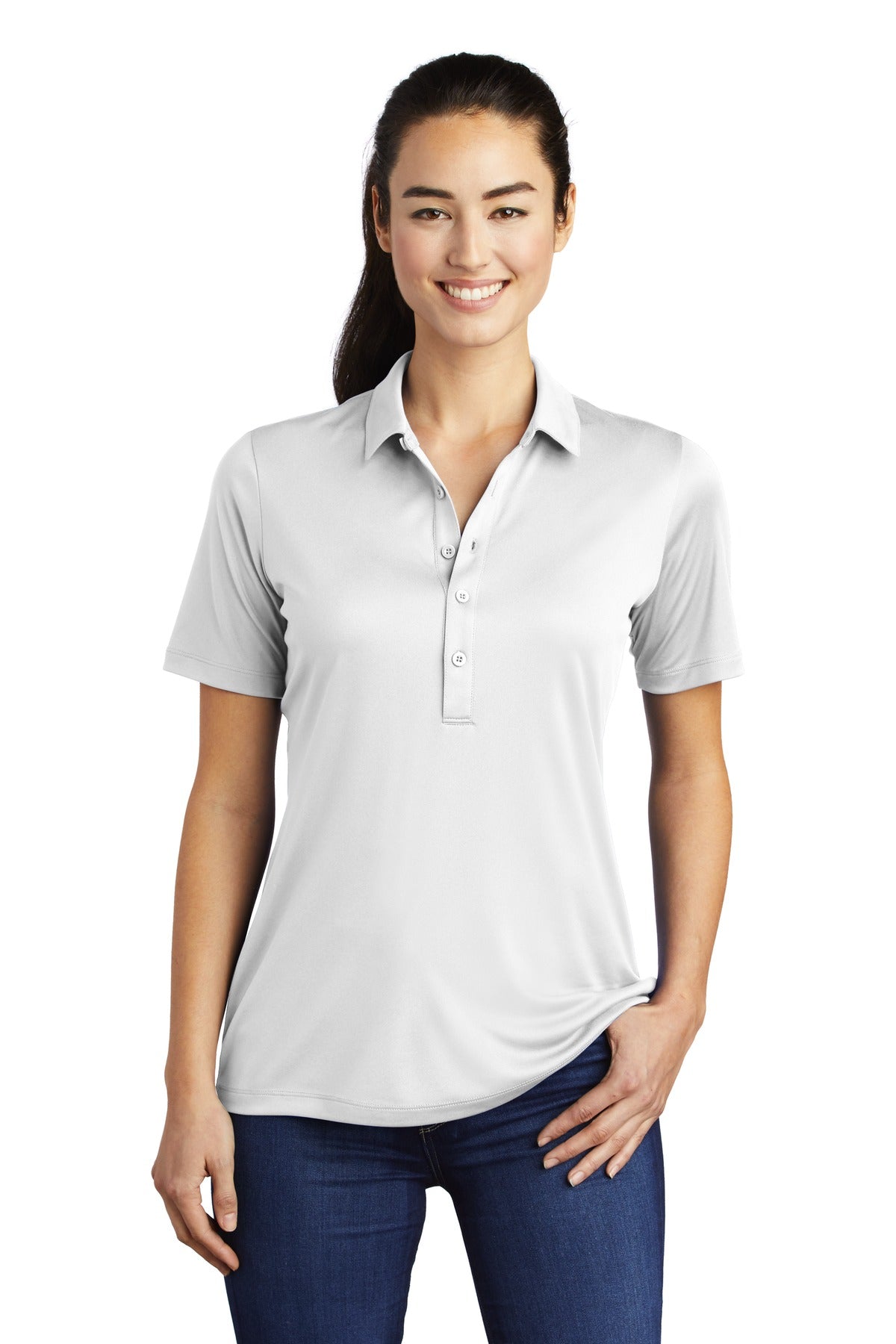 Sport-Tek Women's Posi-UV Pro Polo. LST520