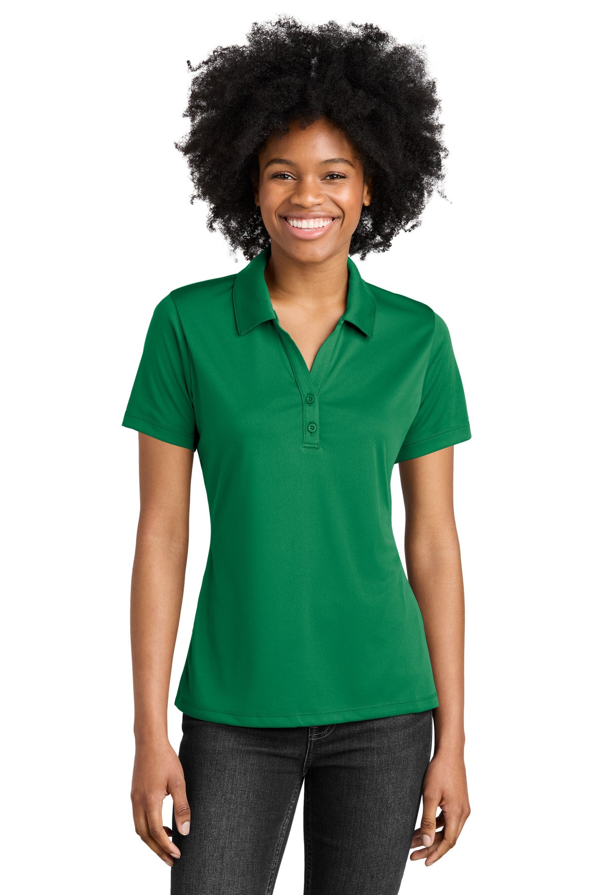 Sport-Tek Women's PosiCharge Competitor Polo. LST550 Kelly Green