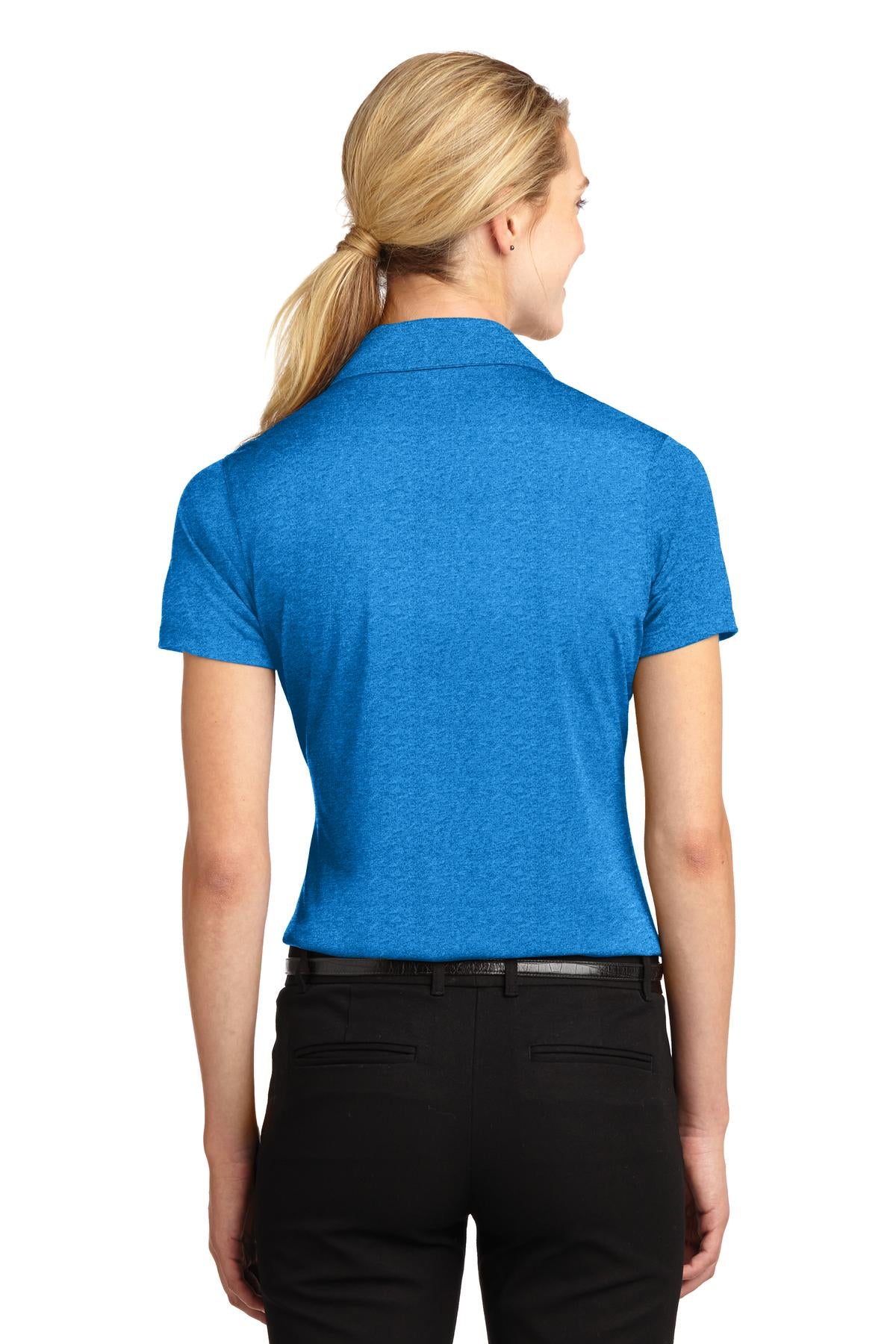Custom Embroidered Sport-Tek Women's Heather Contender Polo. LST660,Blue Wake Heather