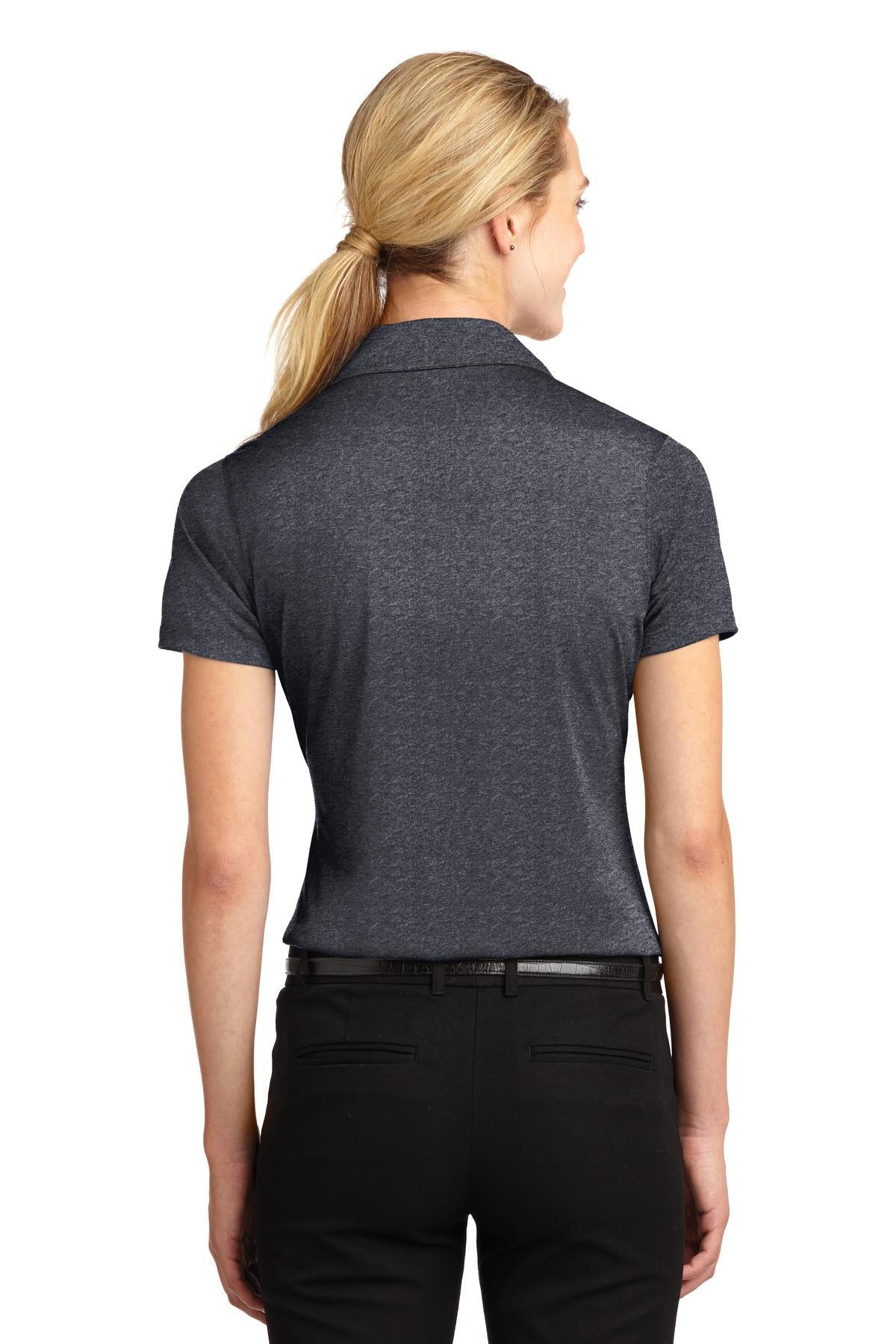 Custom Embroidered Sport-Tek Women's Heather Contender Polo. LST660,Graphite Heather