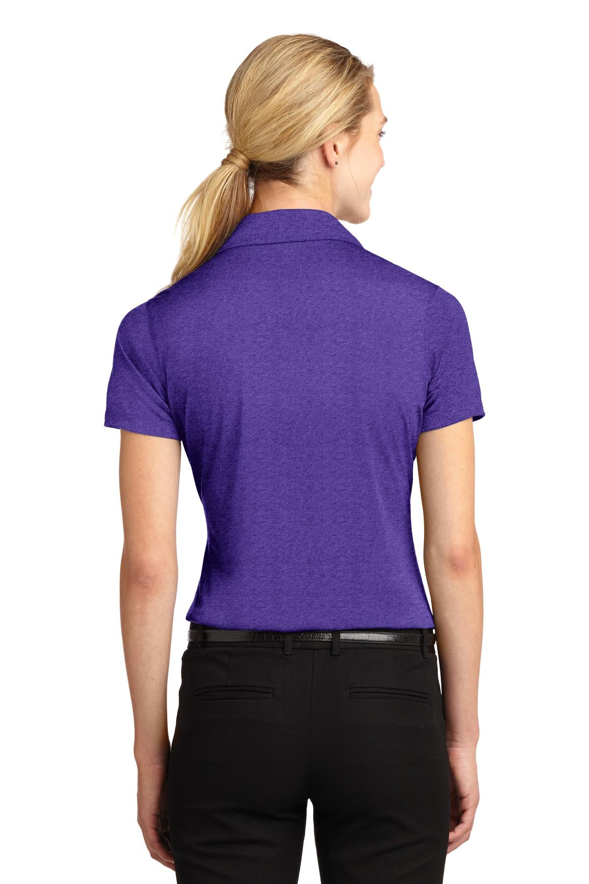 Custom Embroidered Sport-Tek Women's Heather Contender Polo. LST660,Varsity Purple Heather