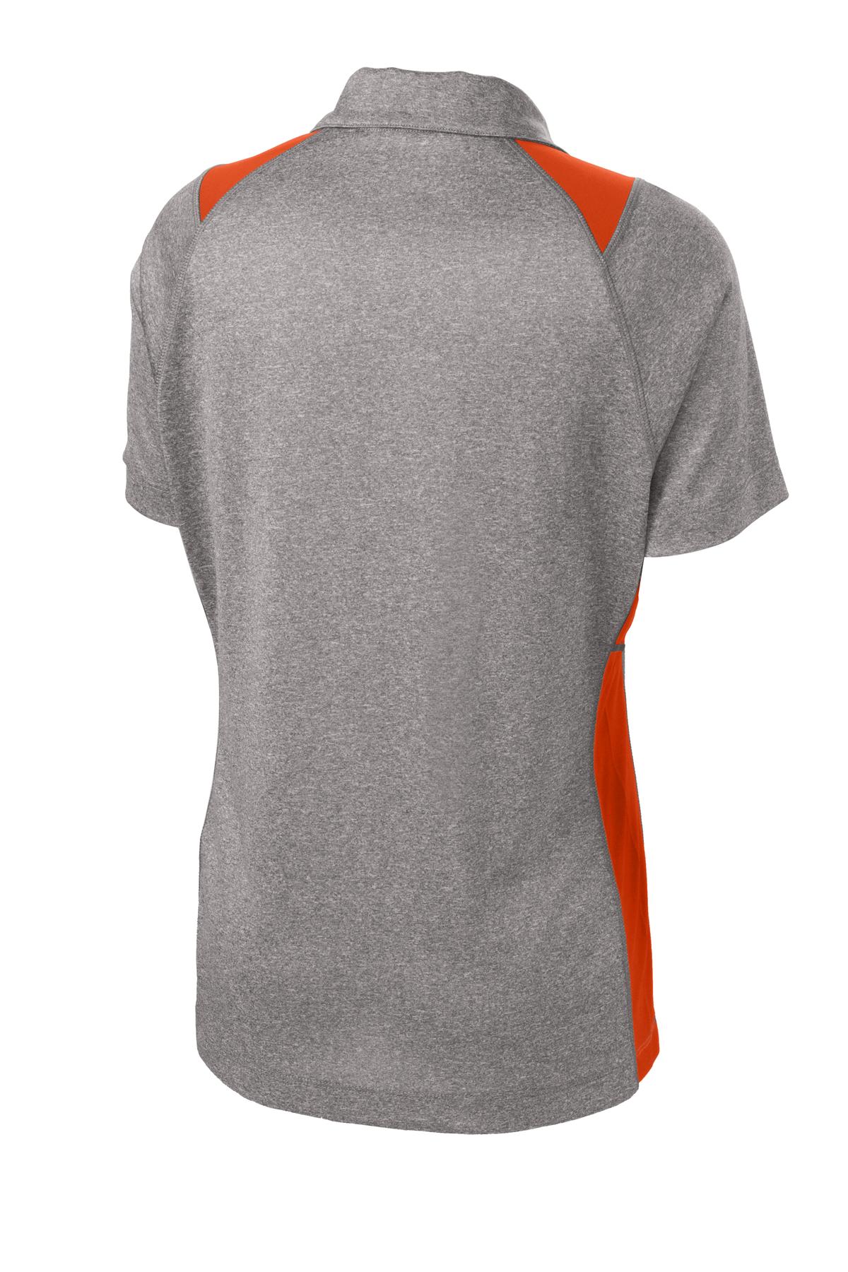 Sport-Tek Women's Heather Colorblock Contender Polo. LST665
