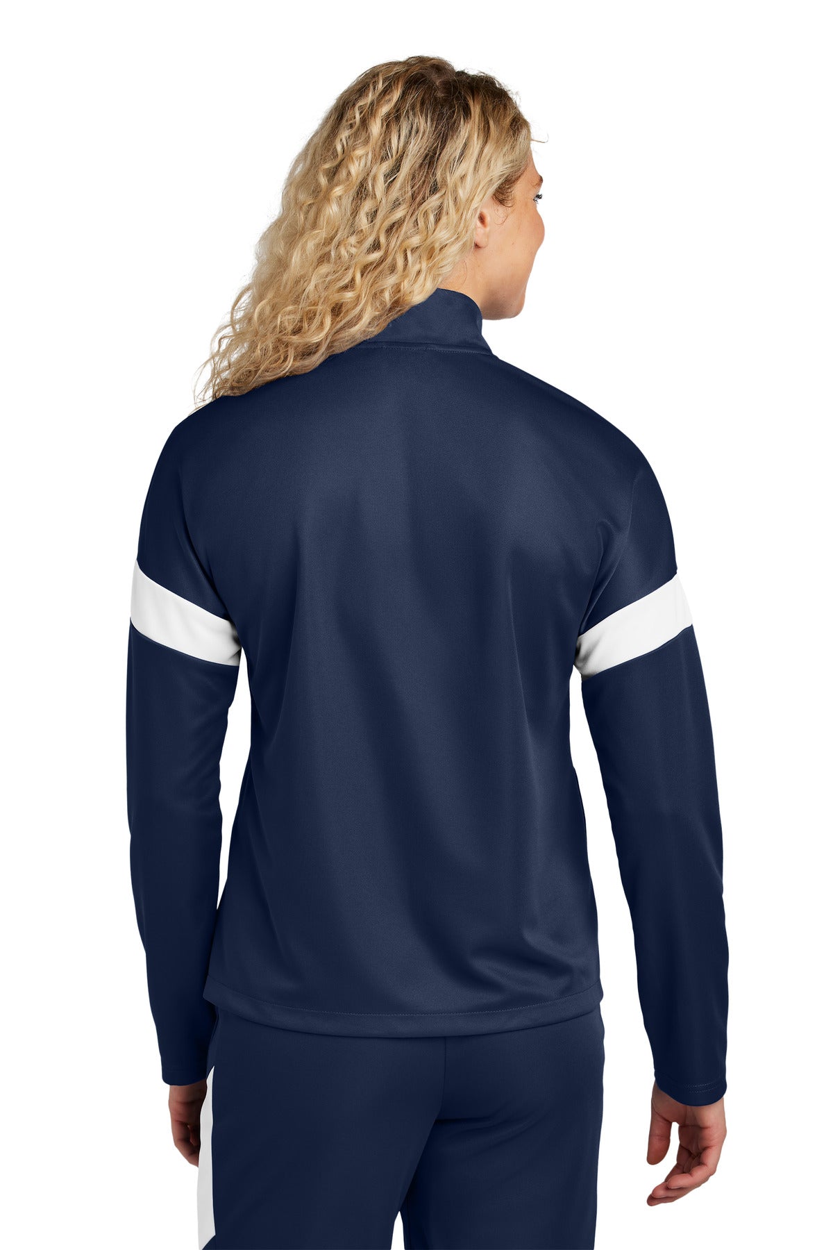 Custom Embroidered Sport-Tek Women's Travel Full-Zip Jacket LST800,True Navy/ White