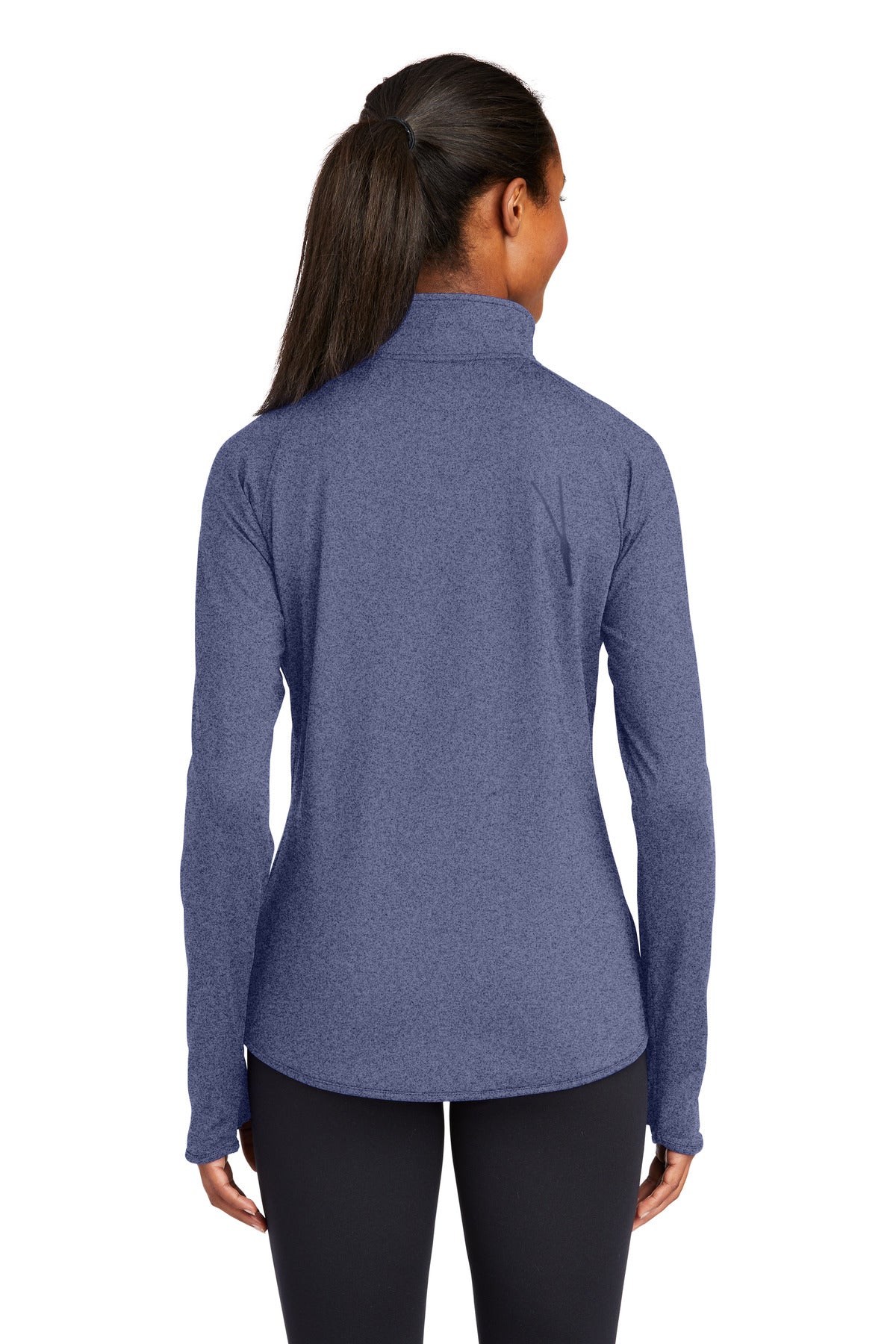 Custom Embroidered Sport-Tek Women's Sport-Wick Stretch 1/4-Zip Pullover. LST850,True Navy Heather
