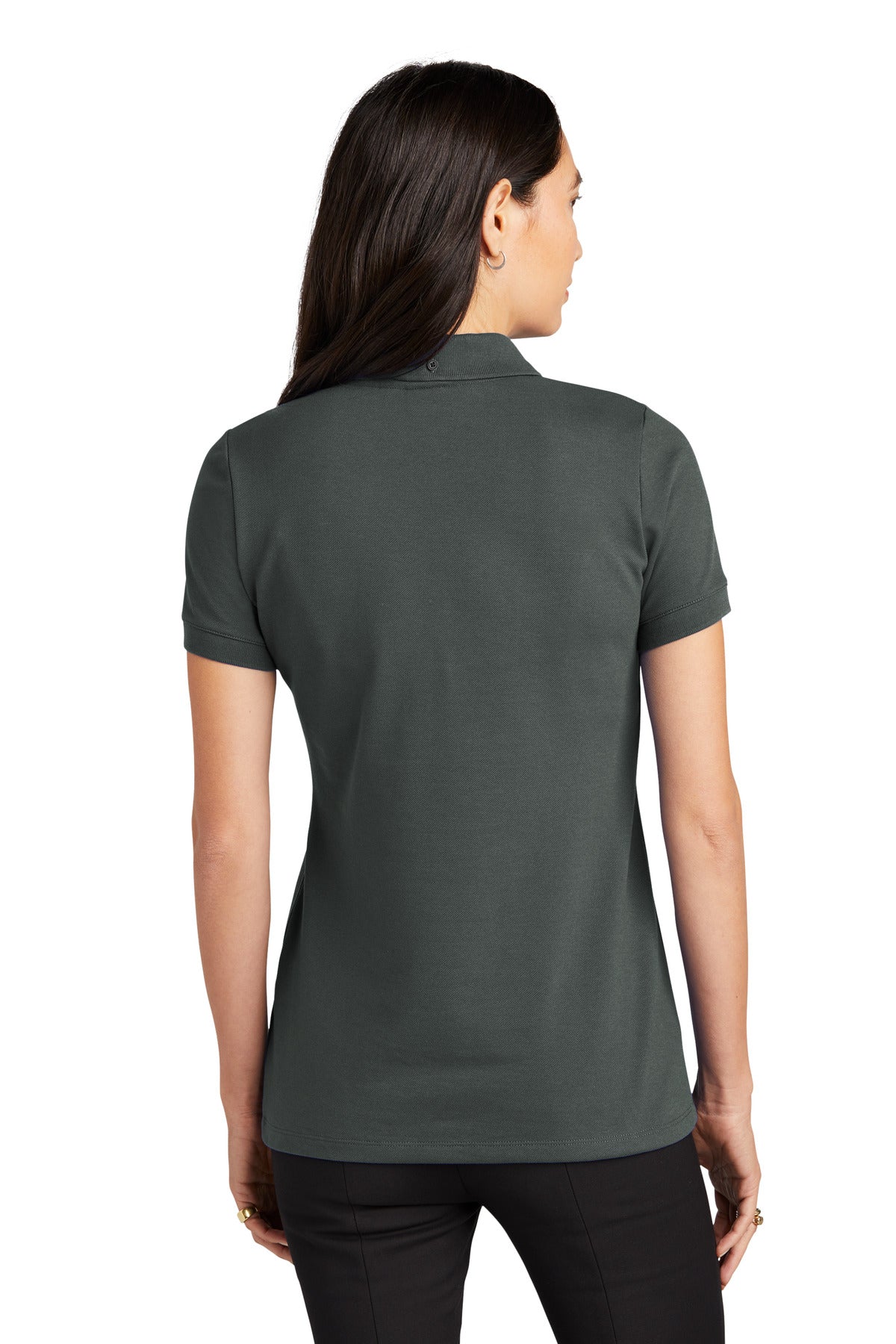 Custom Embroidered Mercer+Mettle Women's Stretch Heavyweight Pique Polo MM1001,Anchor Grey