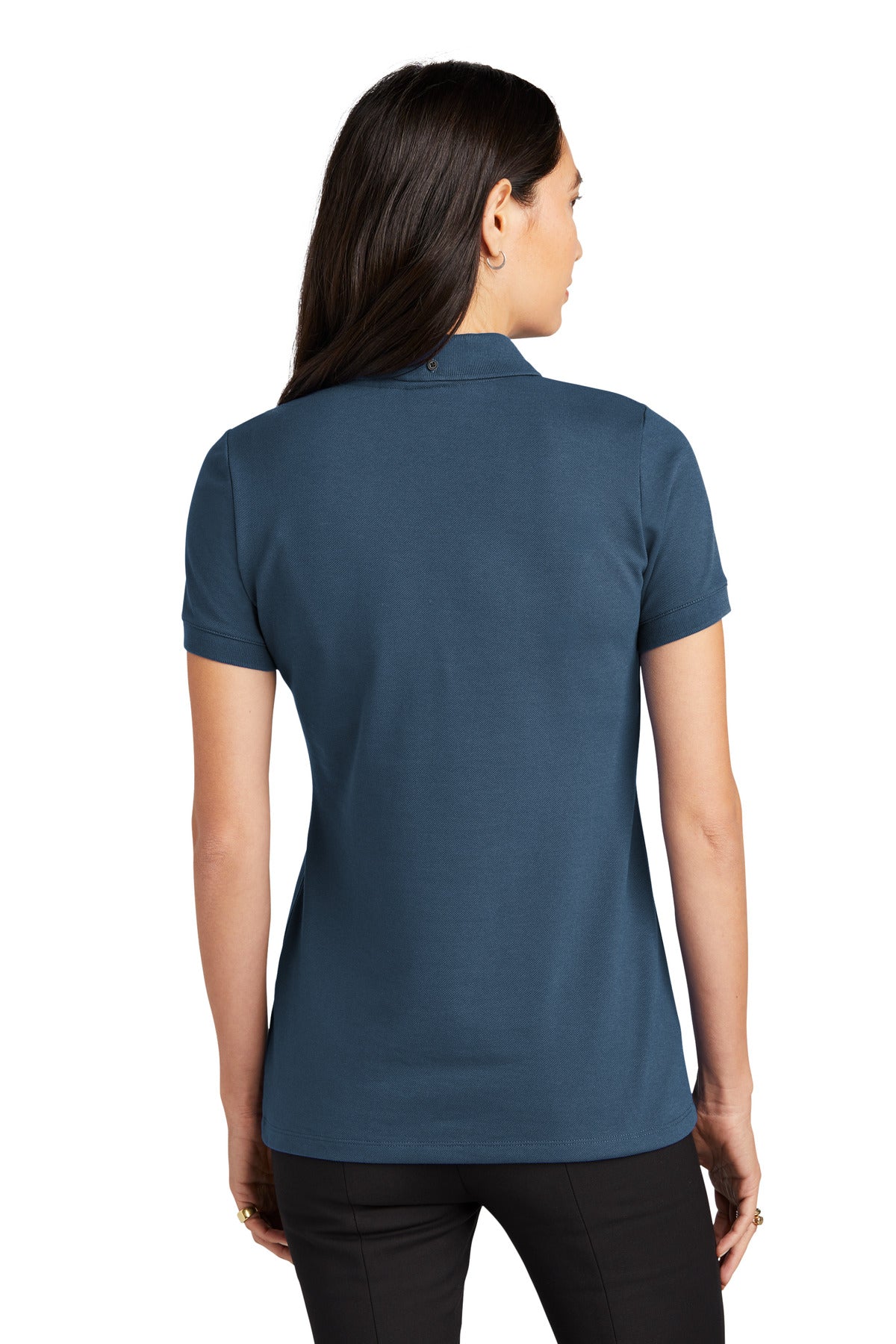 Custom Embroidered Mercer+Mettle Women's Stretch Heavyweight Pique Polo MM1001,Insignia Blue