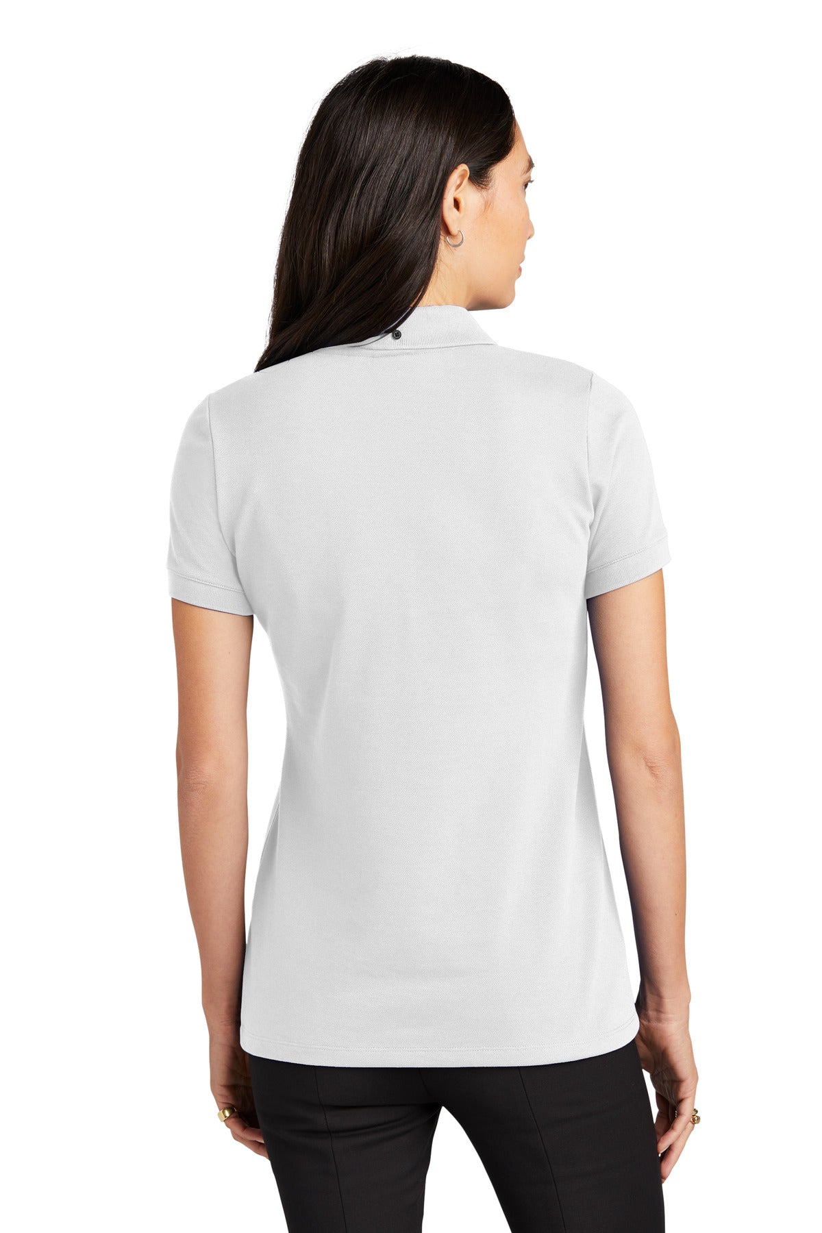 Custom Embroidered Mercer+Mettle Women's Stretch Heavyweight Pique Polo MM1001,White