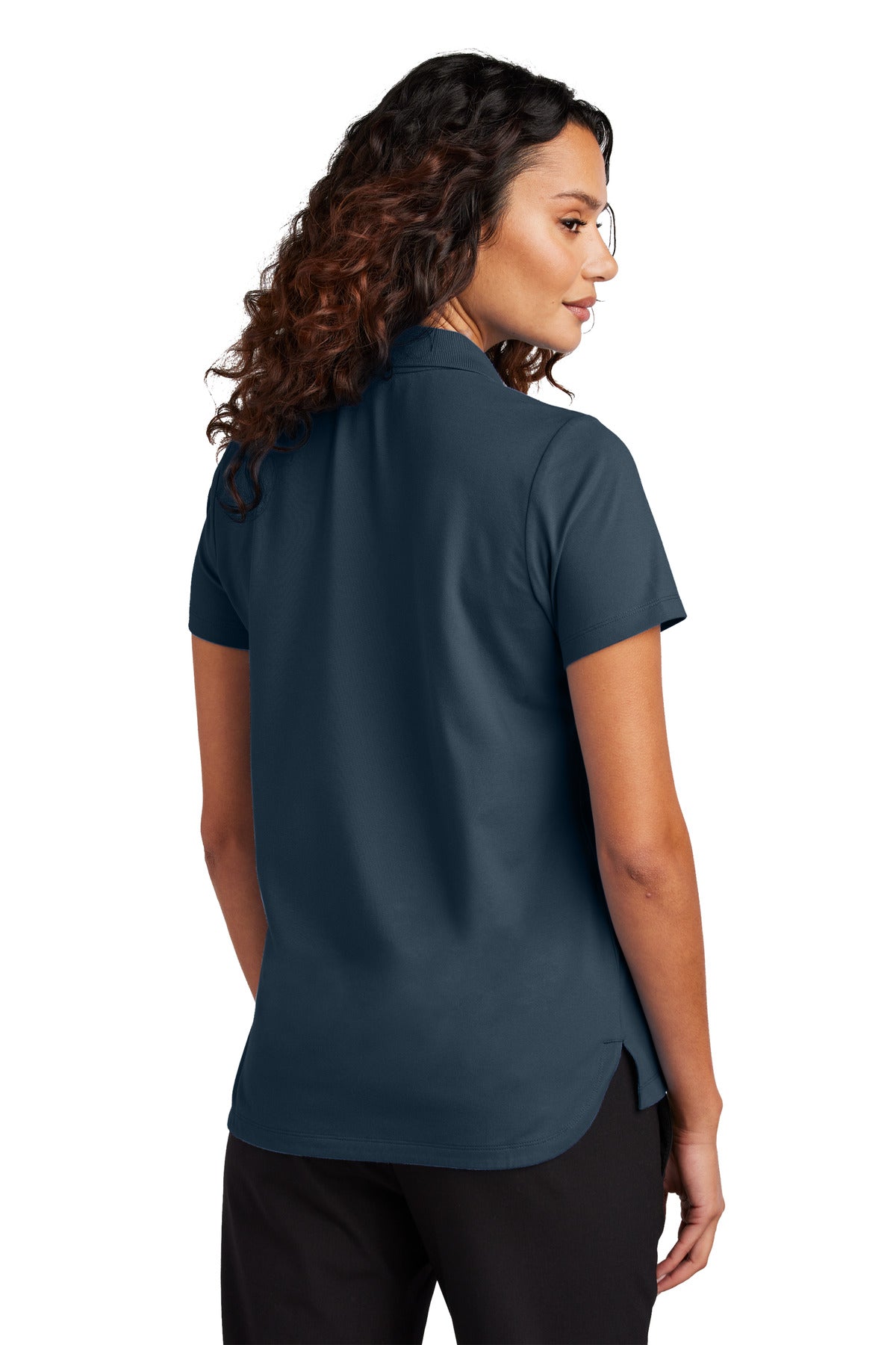 Custom Embroidered Mercer+Mettle Women's Stretch Pique Polo MM1005,Night Navy