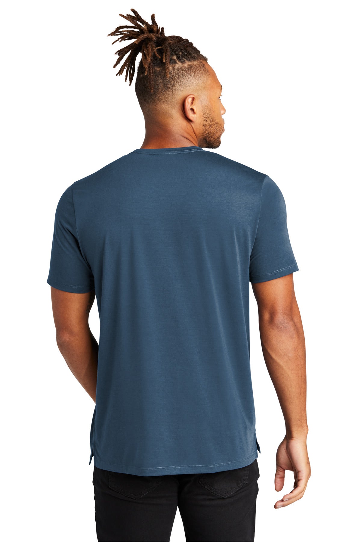 Custom Embroidered Mercer+Mettle Stretch Jersey Crew MM1016,Insignia Blue