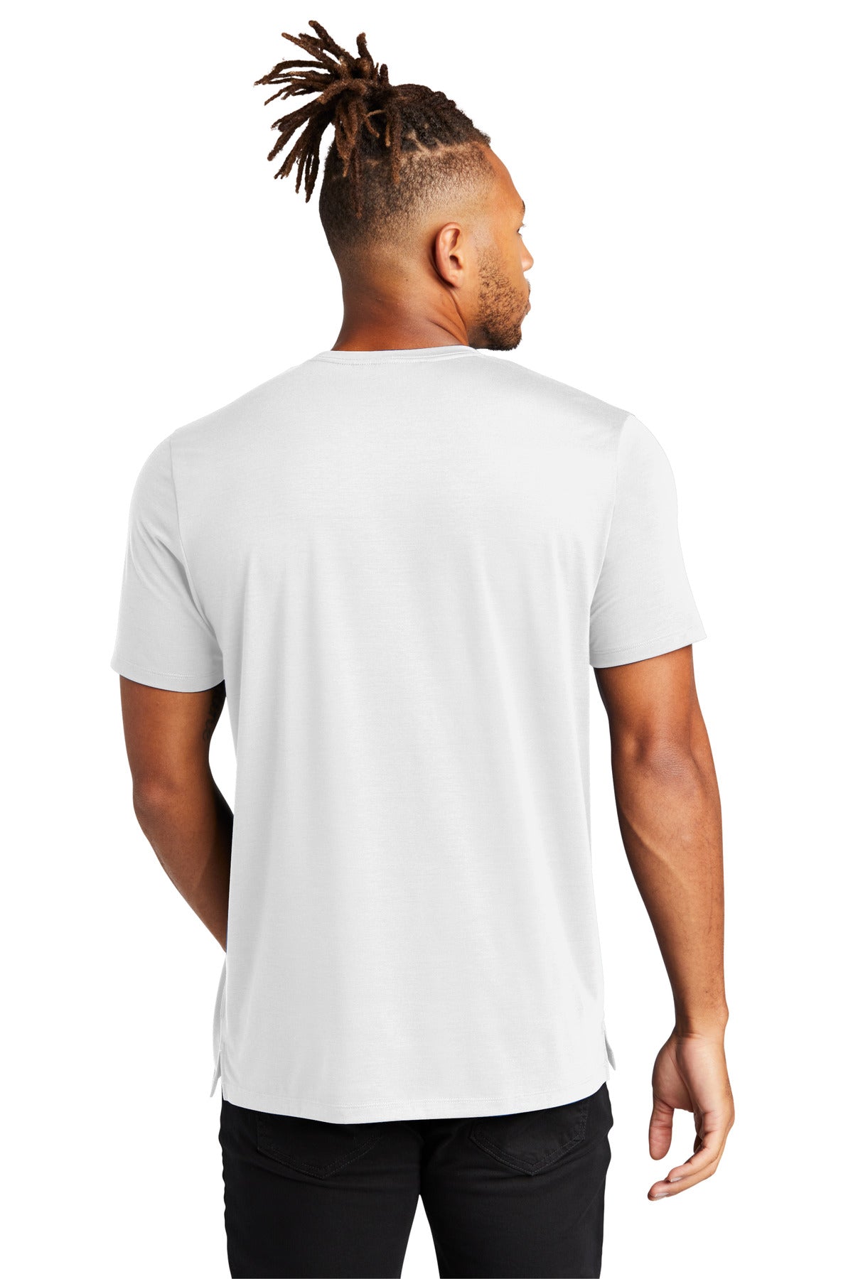 Custom Embroidered Mercer+Mettle Stretch Jersey Crew MM1016,White