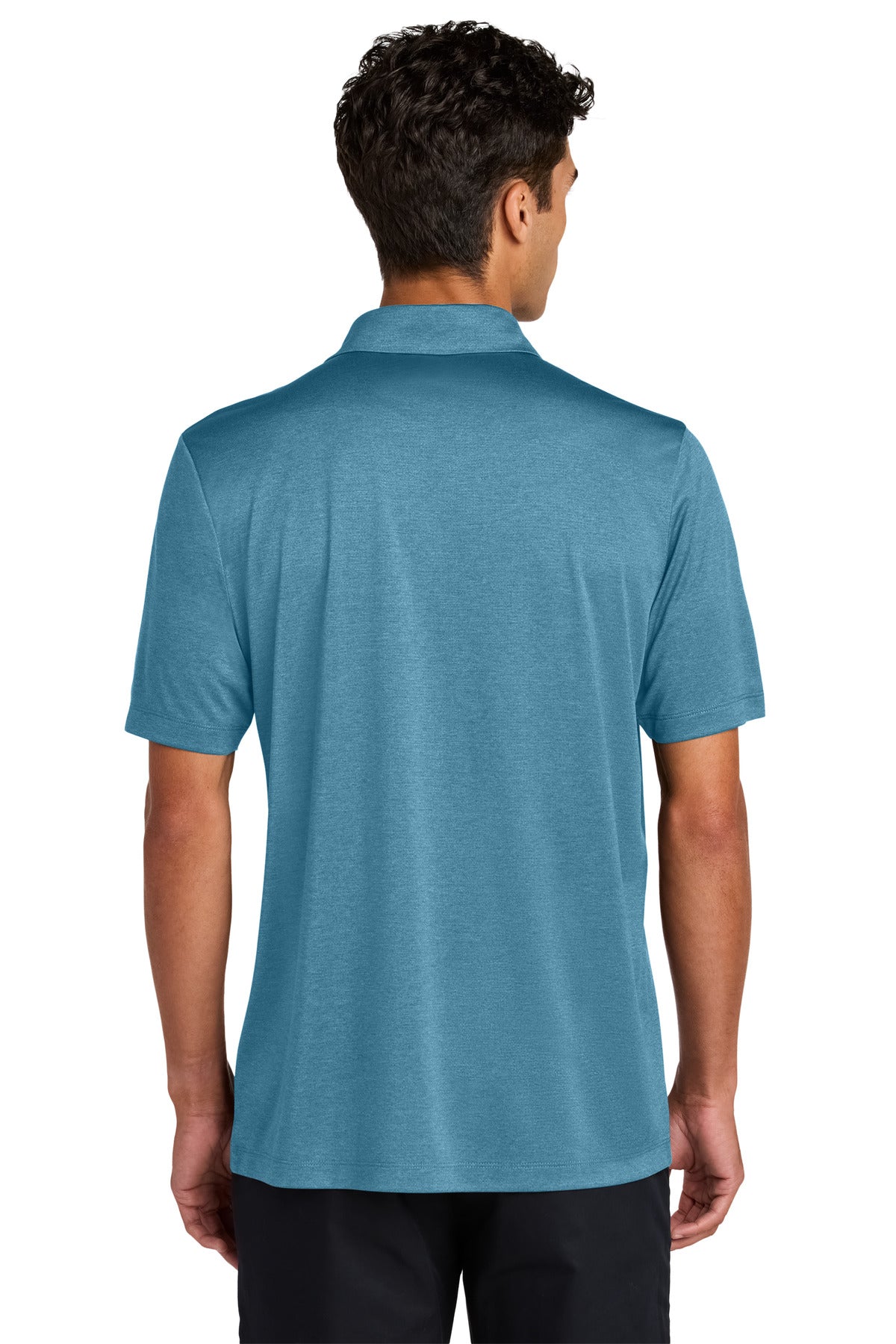Custom Embroidered Mercer+Mettle Recharge Jersey Polo MM1020,Harbor Blue Heather