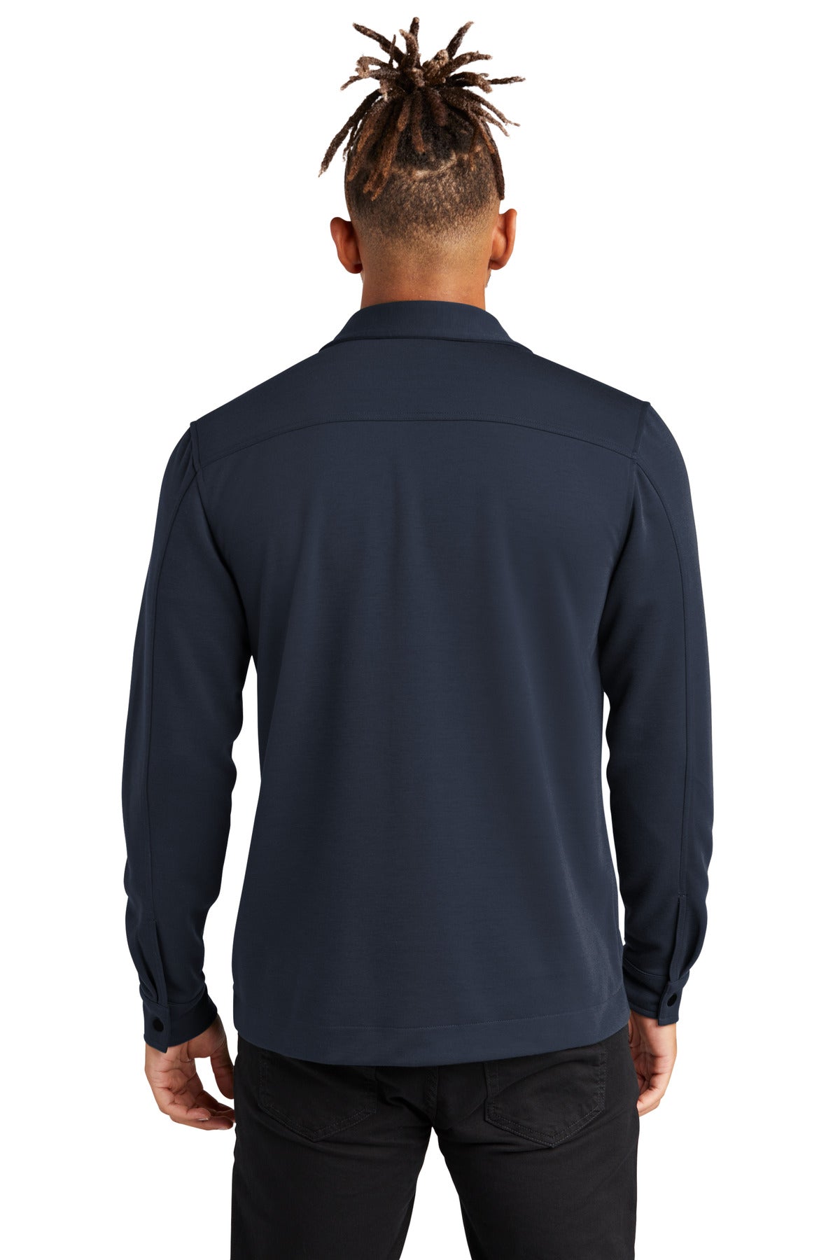 Custom Embroidered Mercer+Mettle Double-Knit Snap Front Jacket MM3004,Night Navy