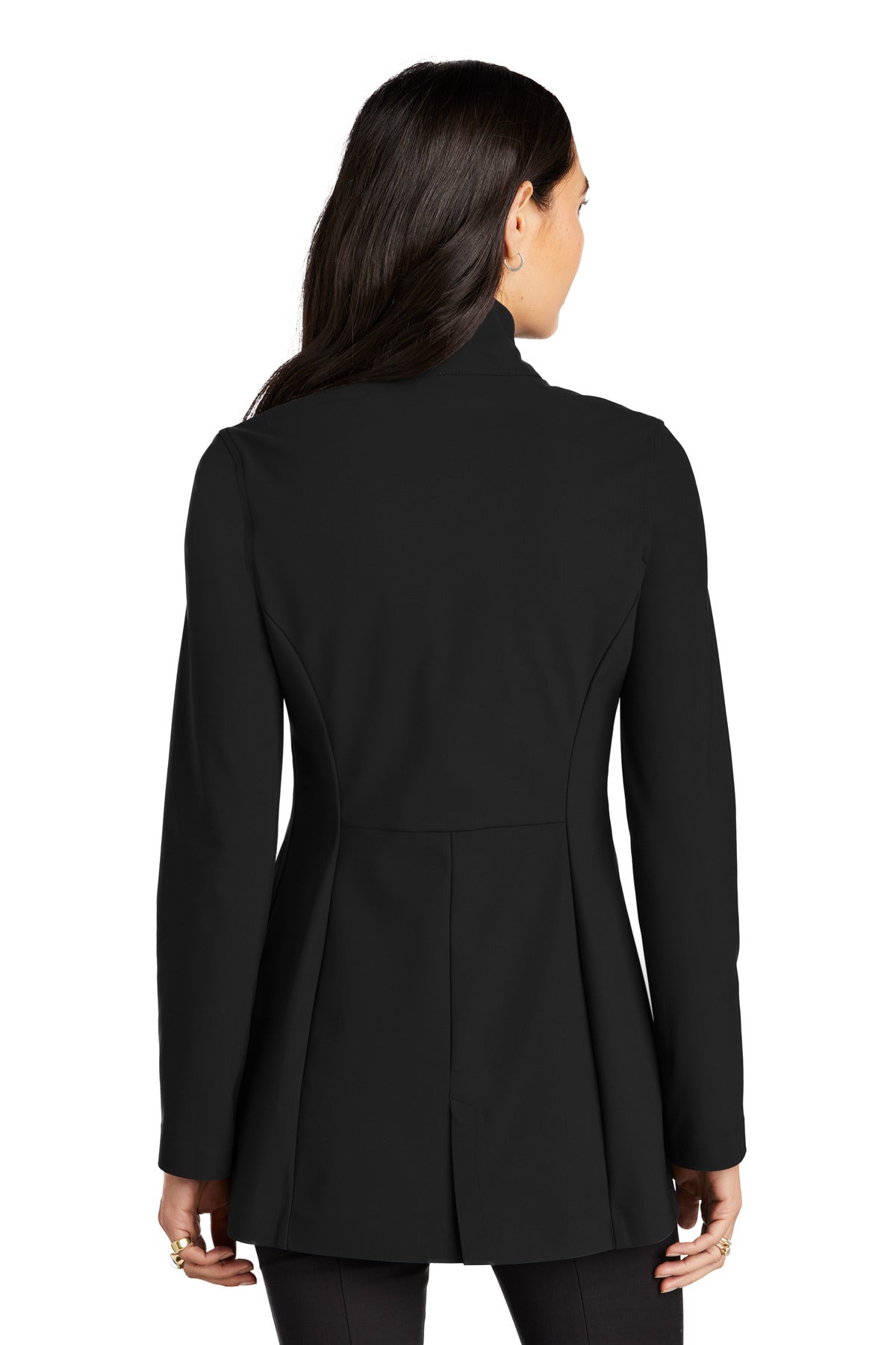 Custom Embroidered Mercer+Mettle Women's Faille Soft Shell MM7101,Deep Black