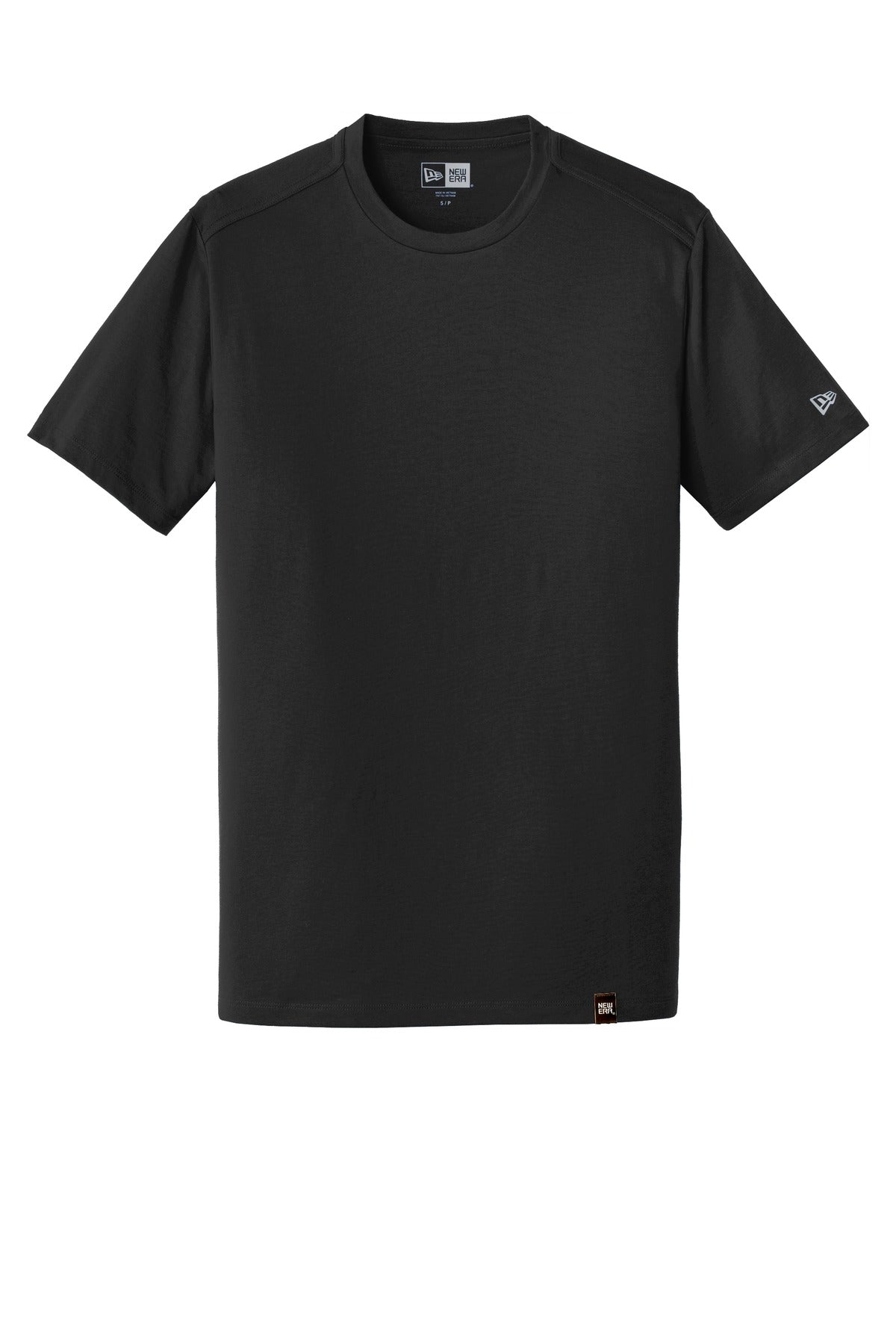New Era Heritage Blend Crew Tee. NEA100 Black