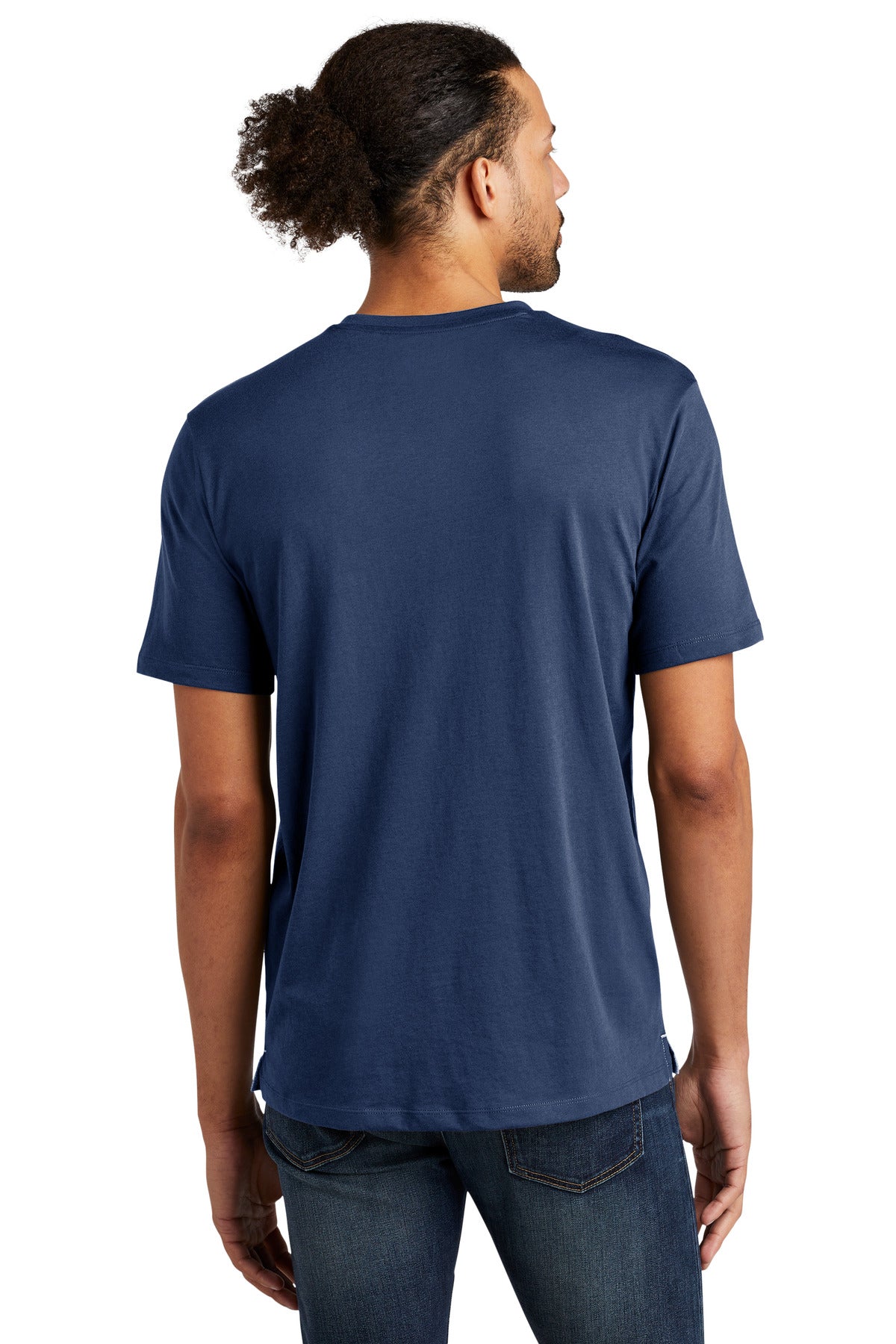 Custom Embroidered New Era Heritage Blend Varsity Tee. NEA107,Dark Royal/ Dark Royal Twist