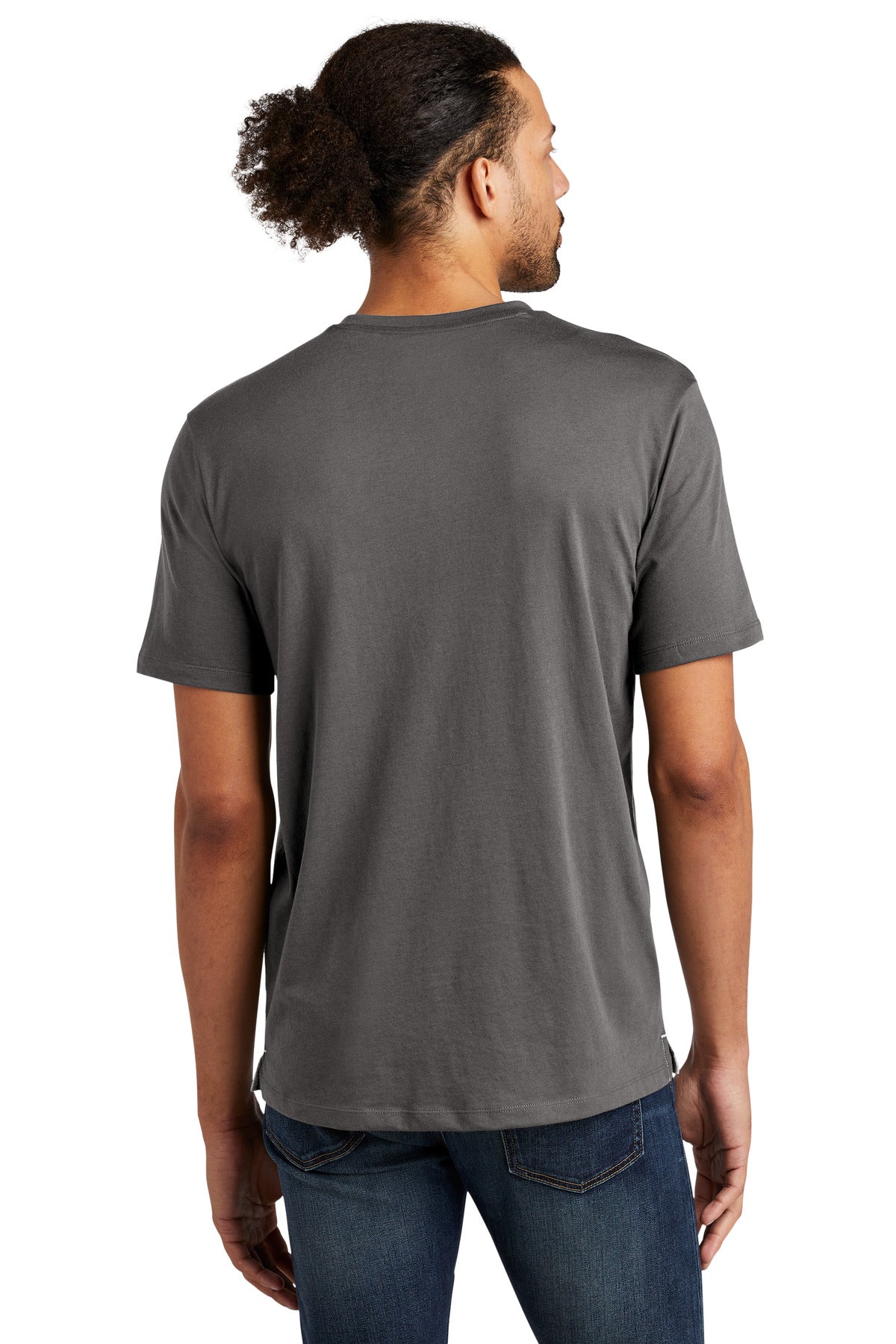 Custom Embroidered New Era Heritage Blend Varsity Tee. NEA107,Graphite/ Light Graphite Twist