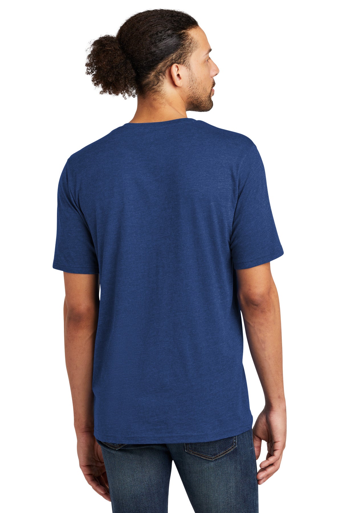 Custom Embroidered New Era Tri-Blend Tee NEA135,Royal