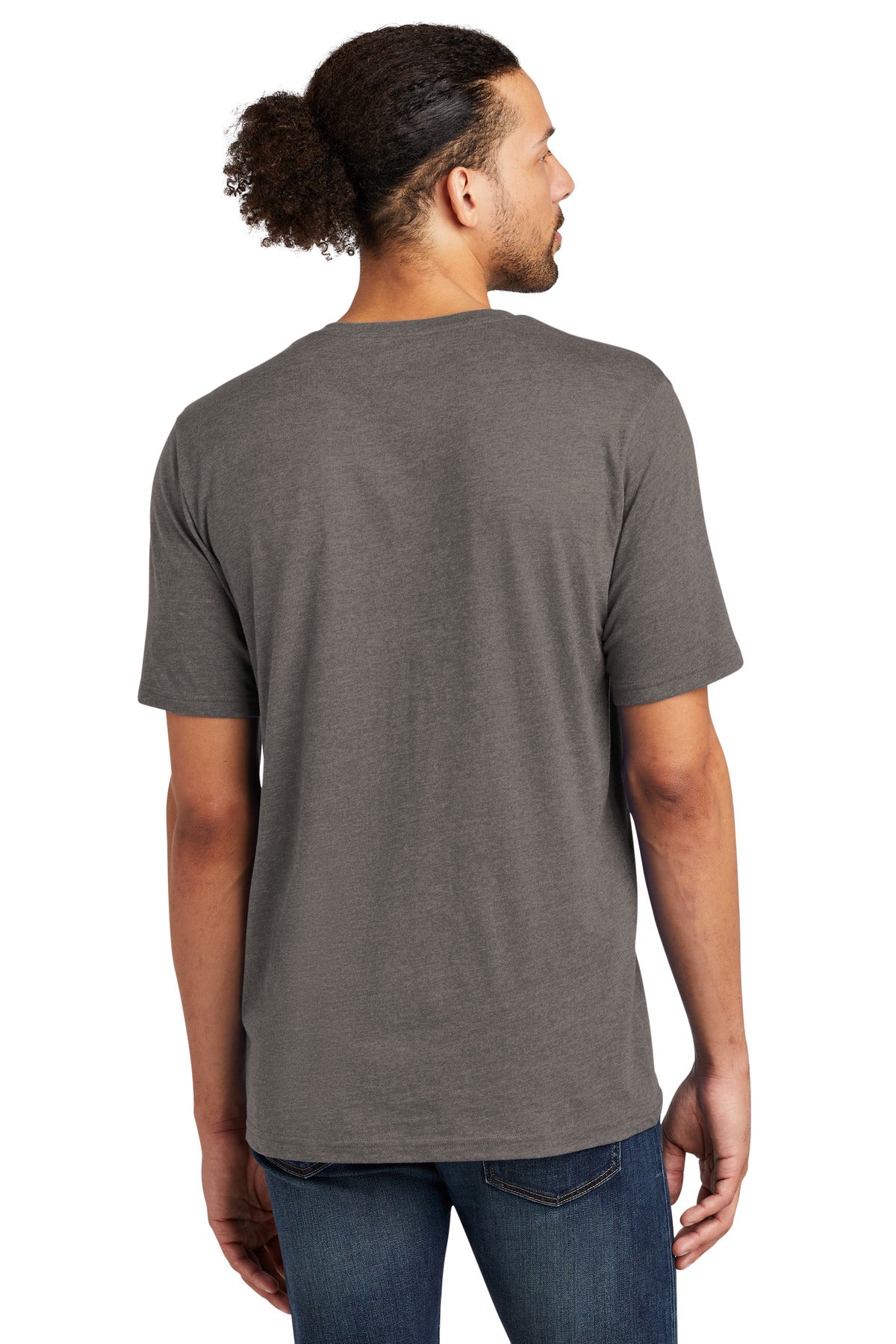 Custom Embroidered New Era Tri-Blend Tee NEA135,Shadow Grey