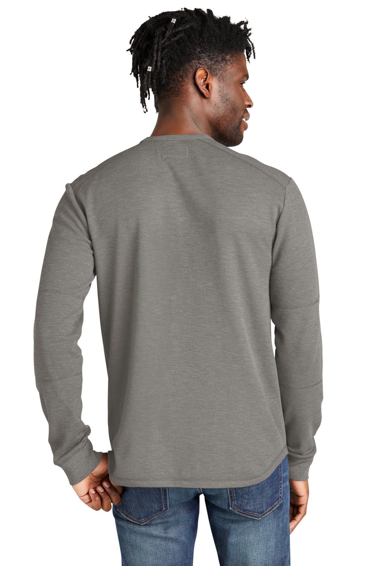 Custom Embroidered New Era Thermal Long Sleeve NEA140,Shadow Grey Heather