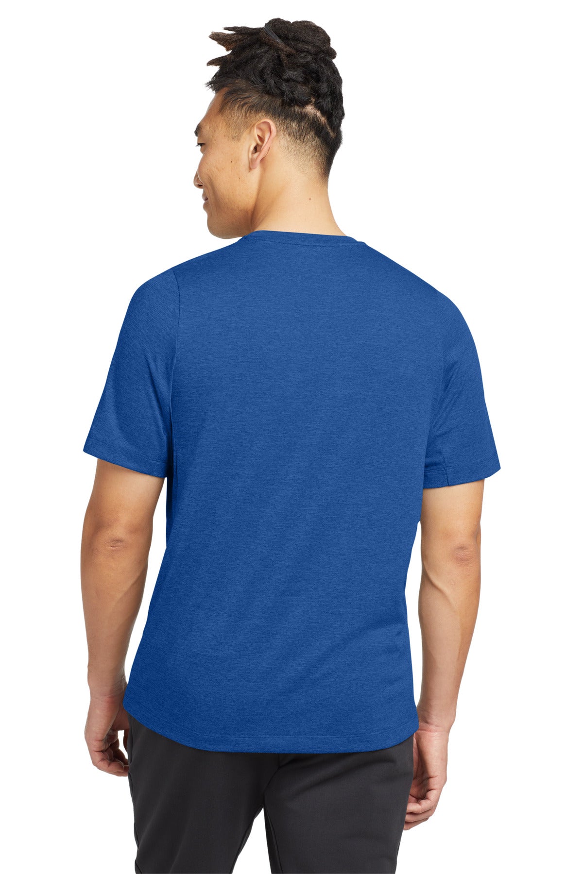 Custom Embroidered New Era Series Performance Crew Tee. NEA200,Royal