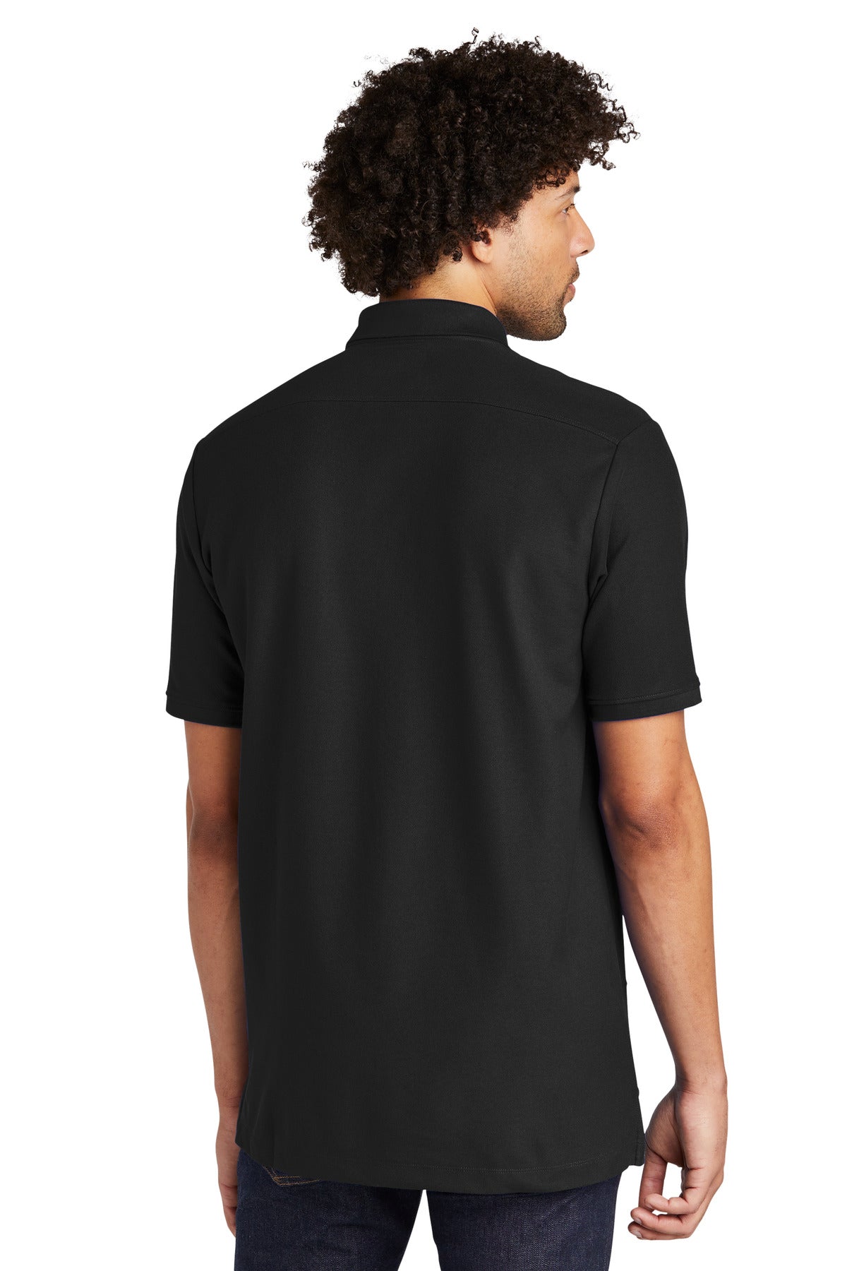 Custom Embroidered New Era Venue Home Plate Polo. NEA300,Black