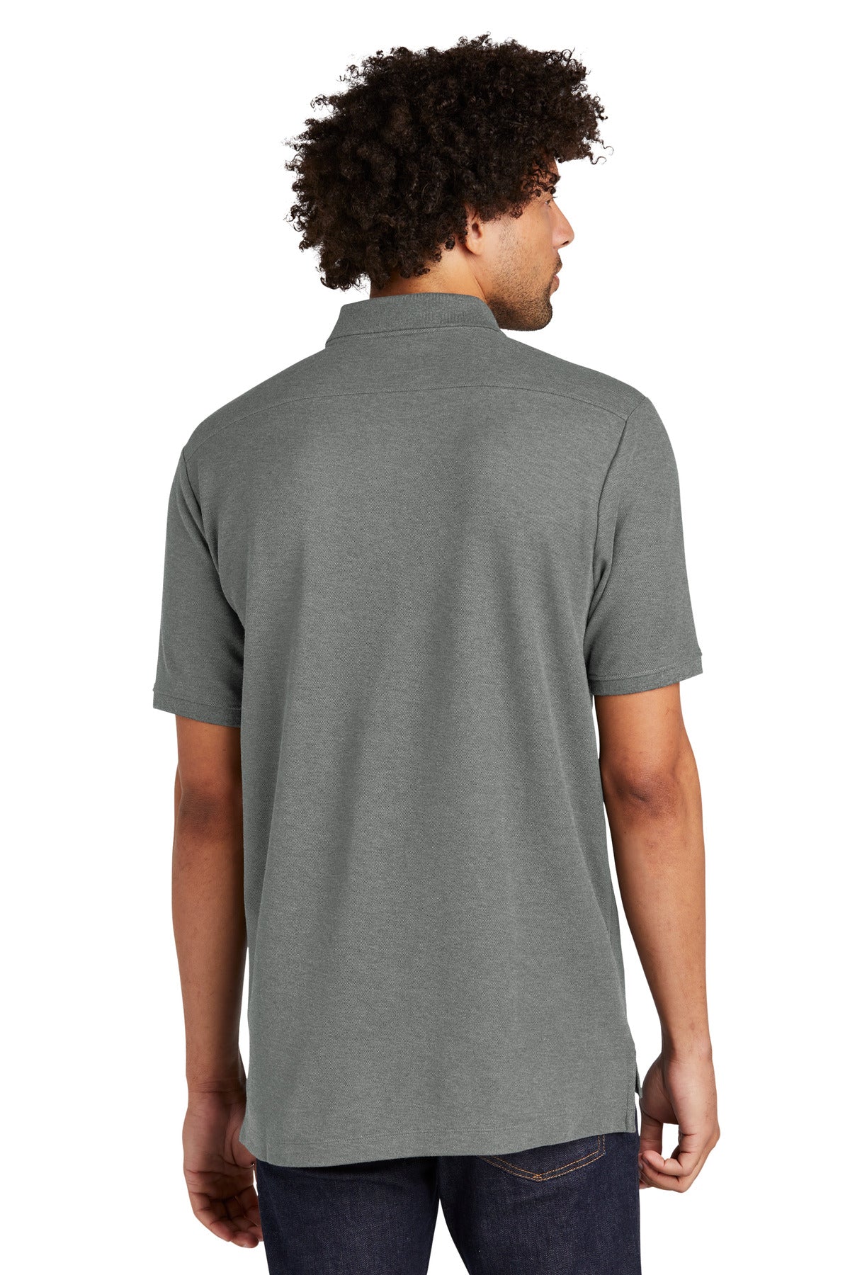 Custom Embroidered New Era Venue Home Plate Polo. NEA300,Graphite Heather