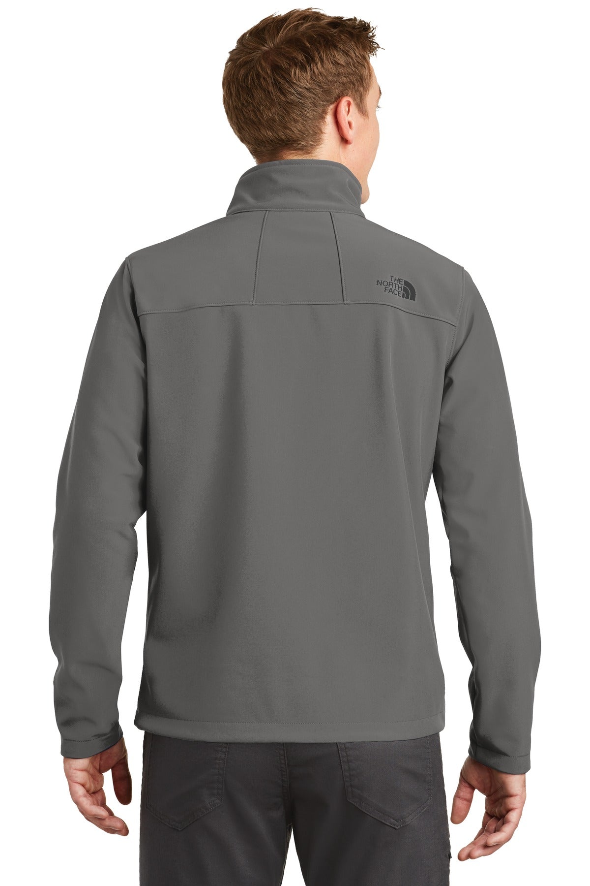 Custom Embroidered The North Face Apex Barrier Soft Shell Jacket. NF0A3LGT,Asphalt Grey